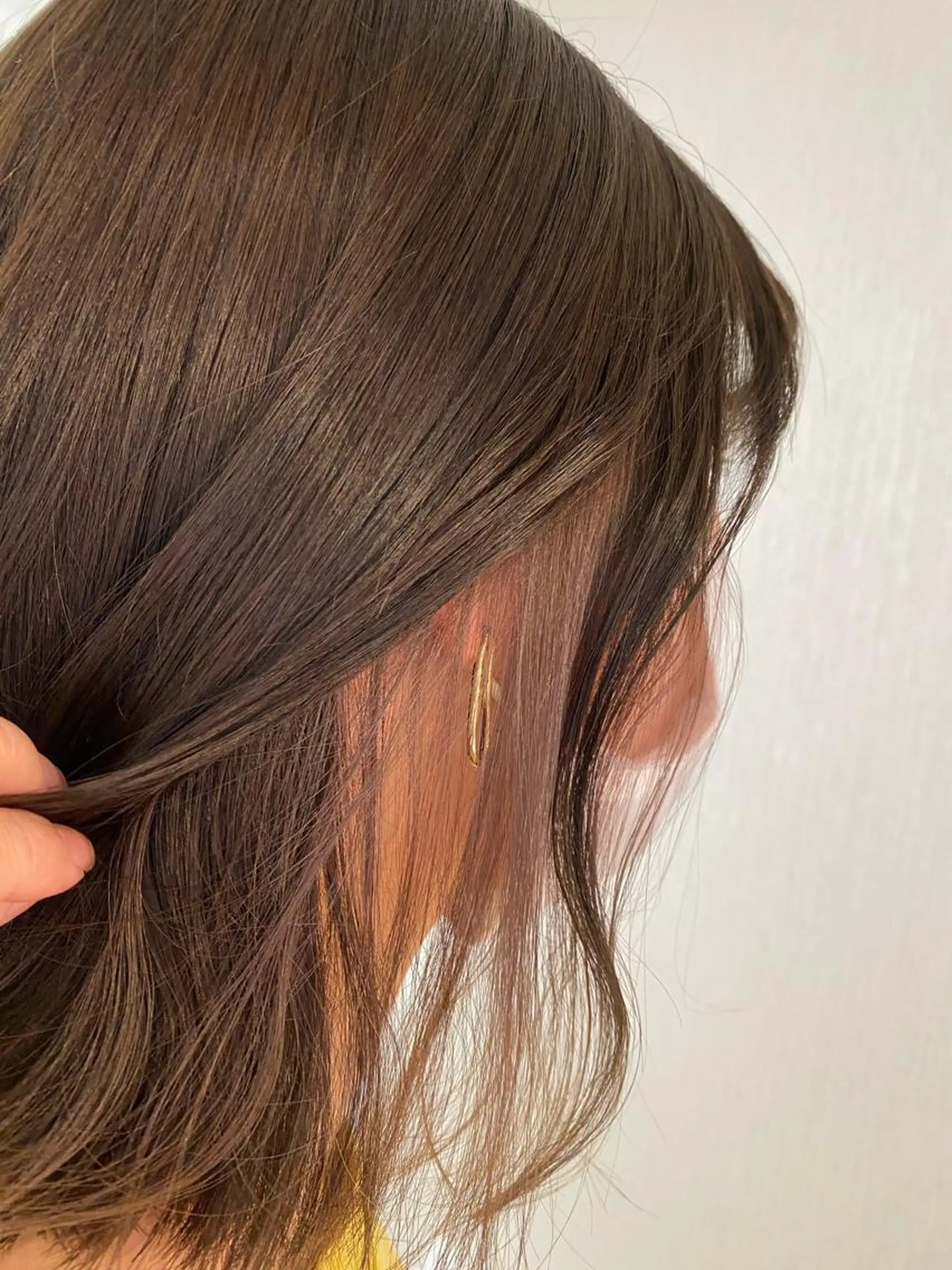 ミディアム カラー ヘアカラー 福薗 ななのヘアスタイル