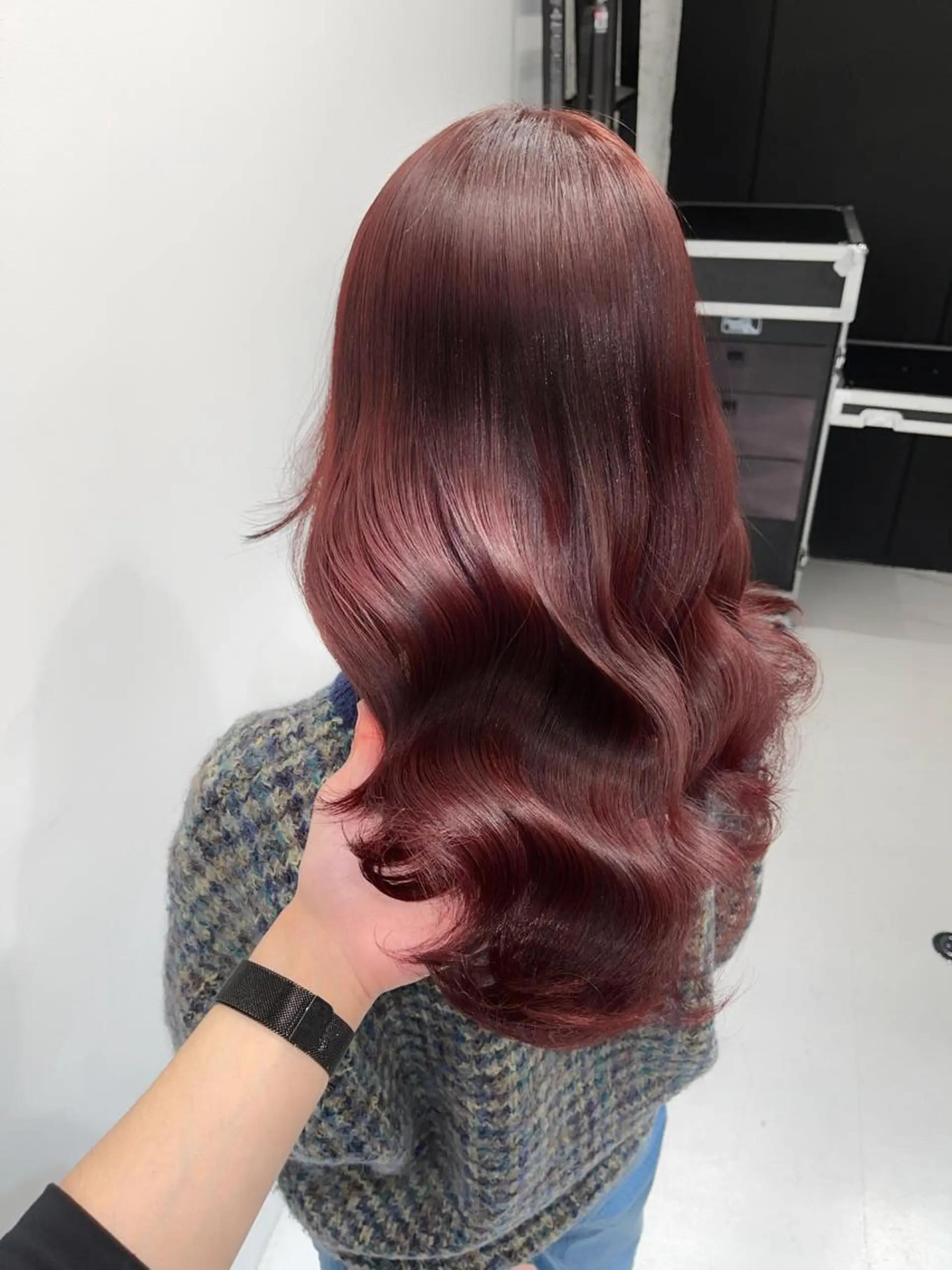 ロング カラー レッドカラー 特別モデル価格 タカシマイッセイのヘアスタイル