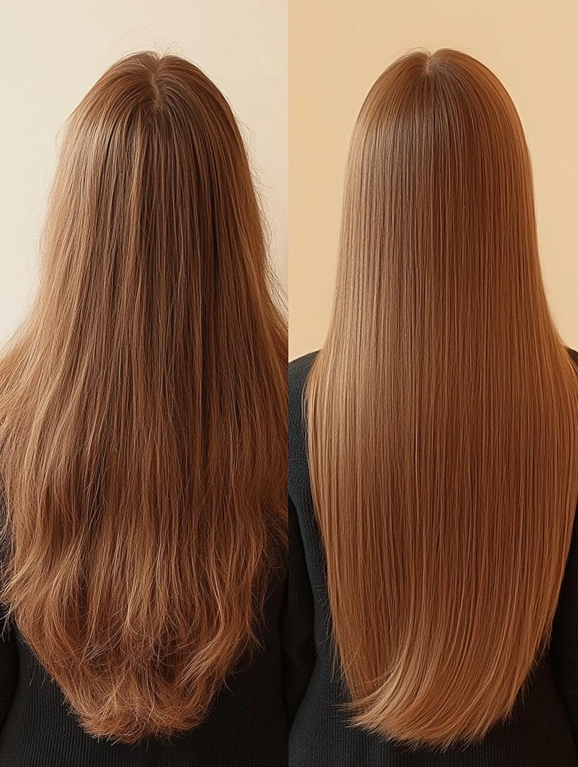 セミロング 縮毛矯正 Glimpse中津店 髪質改善/マツエクのヘアスタイル