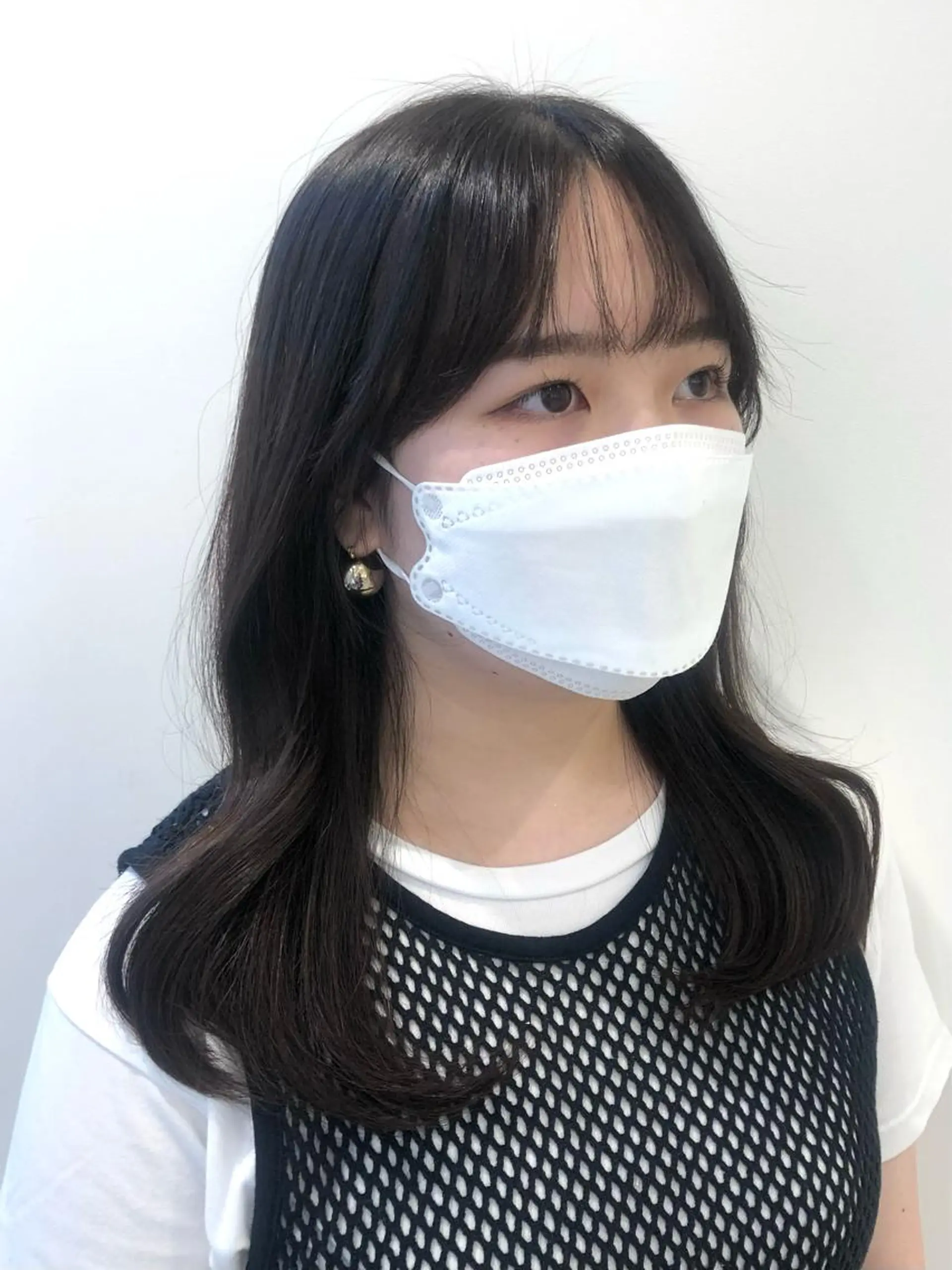 セミロング 韓国ヘア 🇰🇷 RUKA 🩵🤍のヘアスタイル