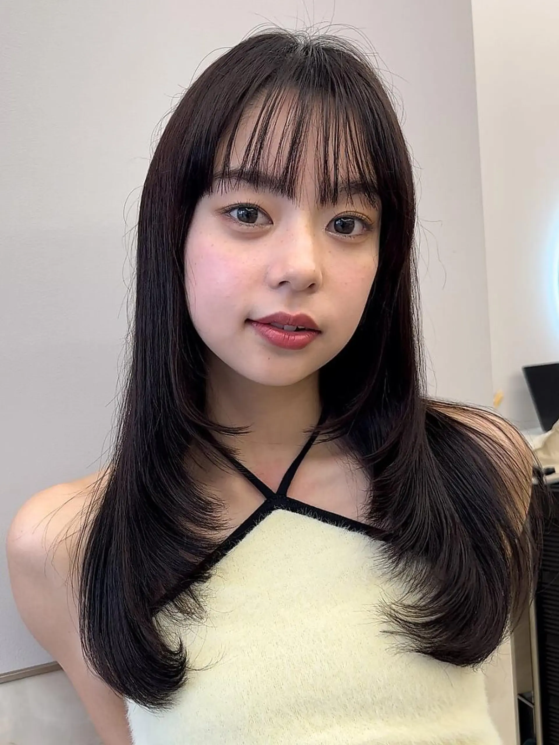 セミロング ボブ 顔周りカット 髪質改善 韓国風ヘア レイヤーカット &.TIGRE KUMAMOTOのヘアスタイル