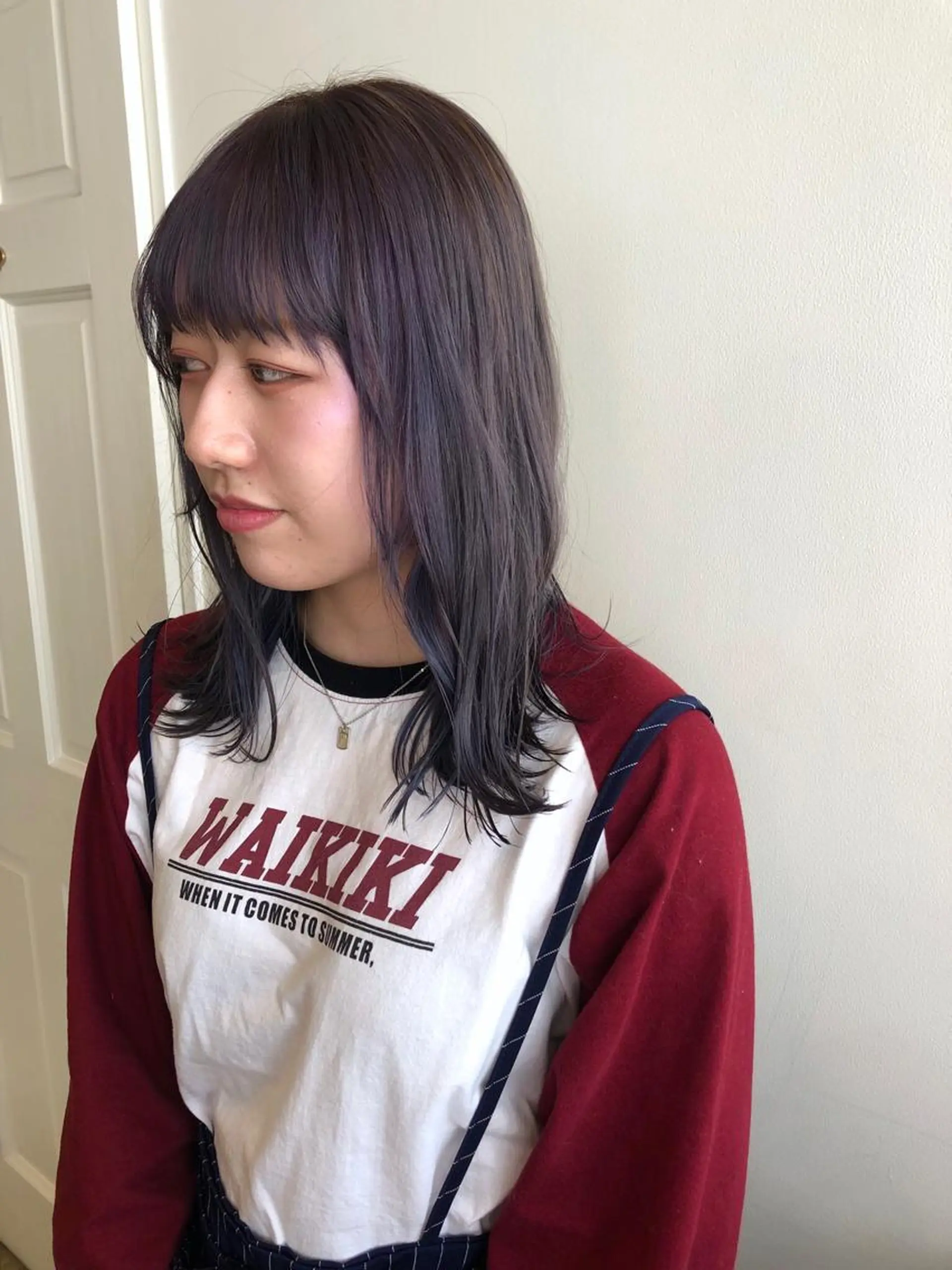 ミディアム カラー ヘアカラー トリートメント MIOベージュカラー 柔らかいカラーのヘアスタイル