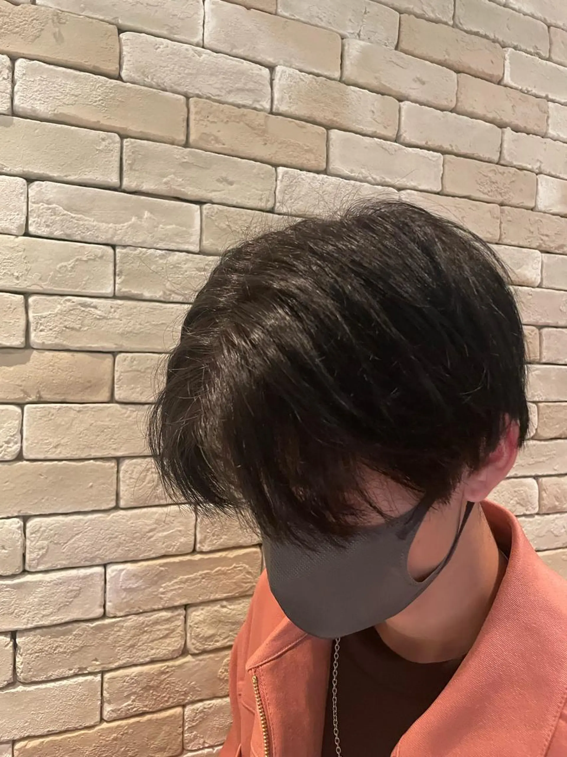 カラー メンズ センターパート PERCUT所属・下北沢メンズ専門 美容師中島のヘアスタイル