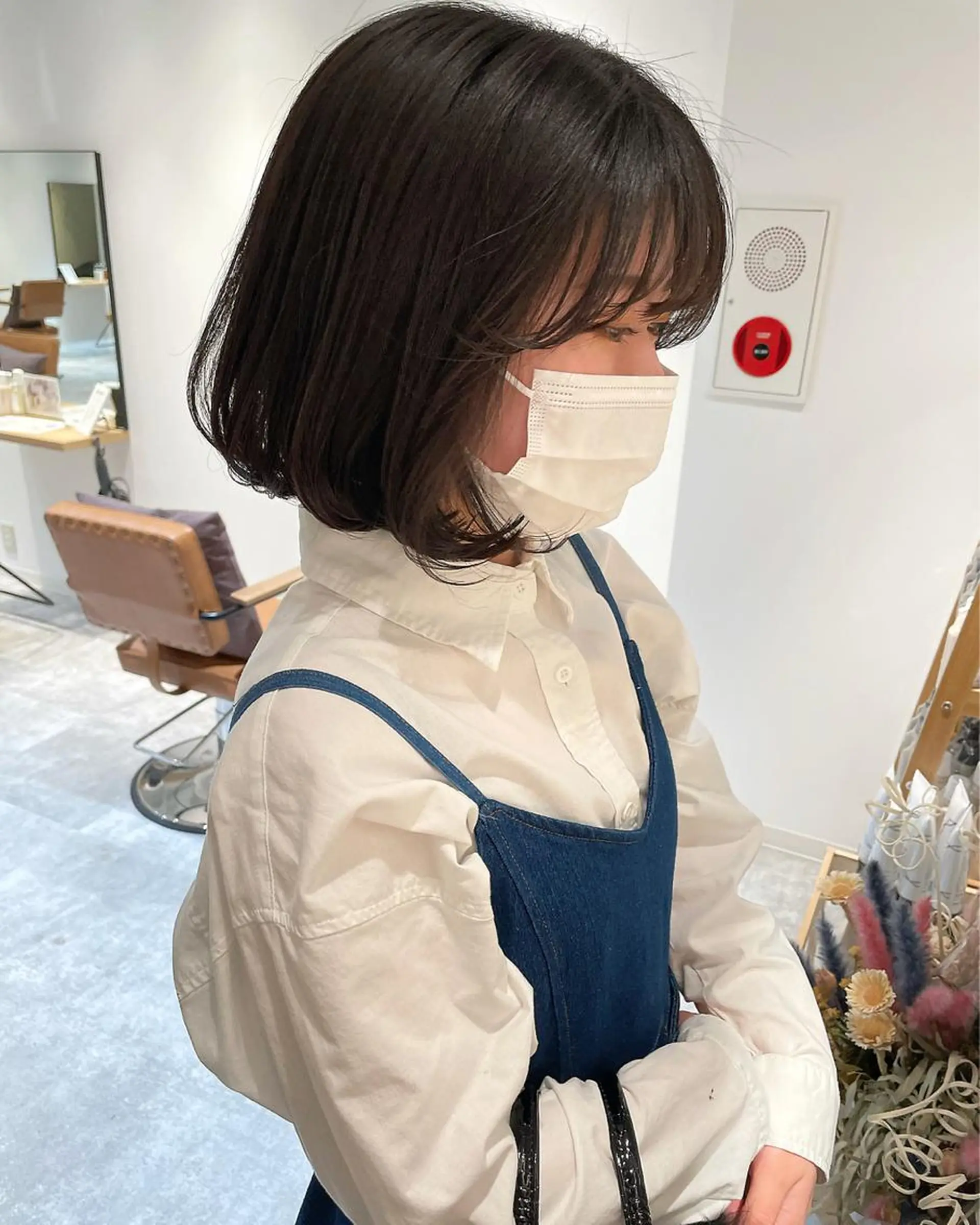 ショート カラー ヘアアレンジ ミストバング ブリーチ ケアブリーチ 透明感カラー デザインカラー maoブリーチ無し 似合わせカラーのヘアスタイル