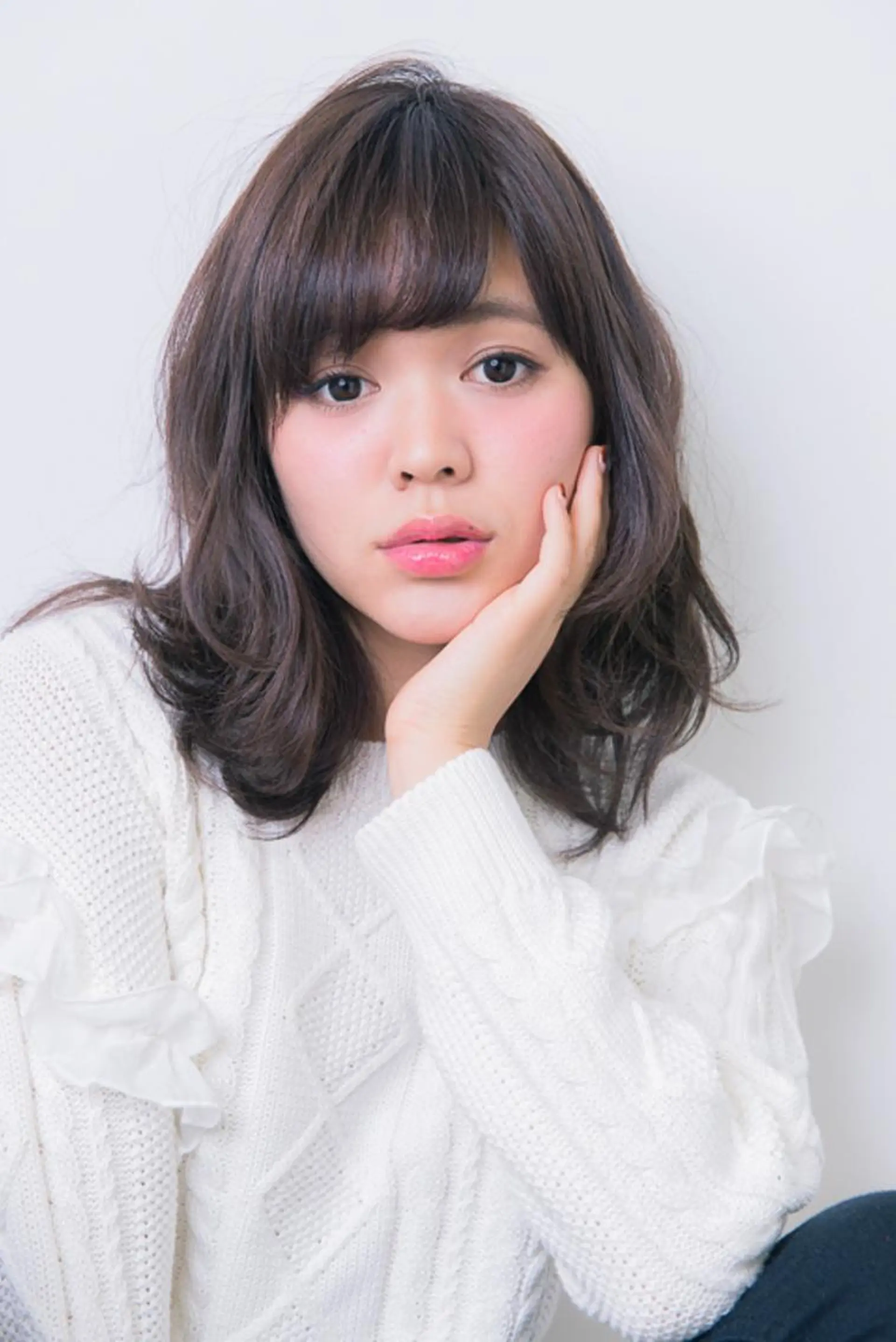 ミディアム a-granz 住吉店のヘアスタイル