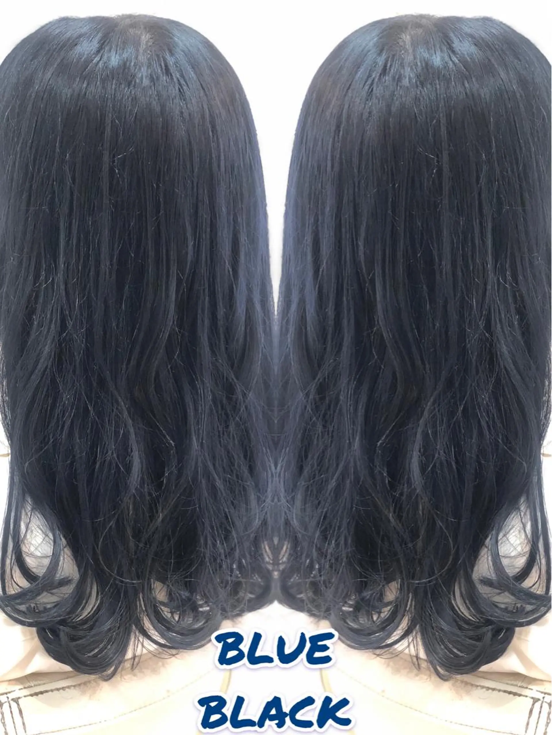 ロング カラー ブリーチ ブルーカラー ケアブリーチ イルミナカラー 永島 桜のヘアスタイル