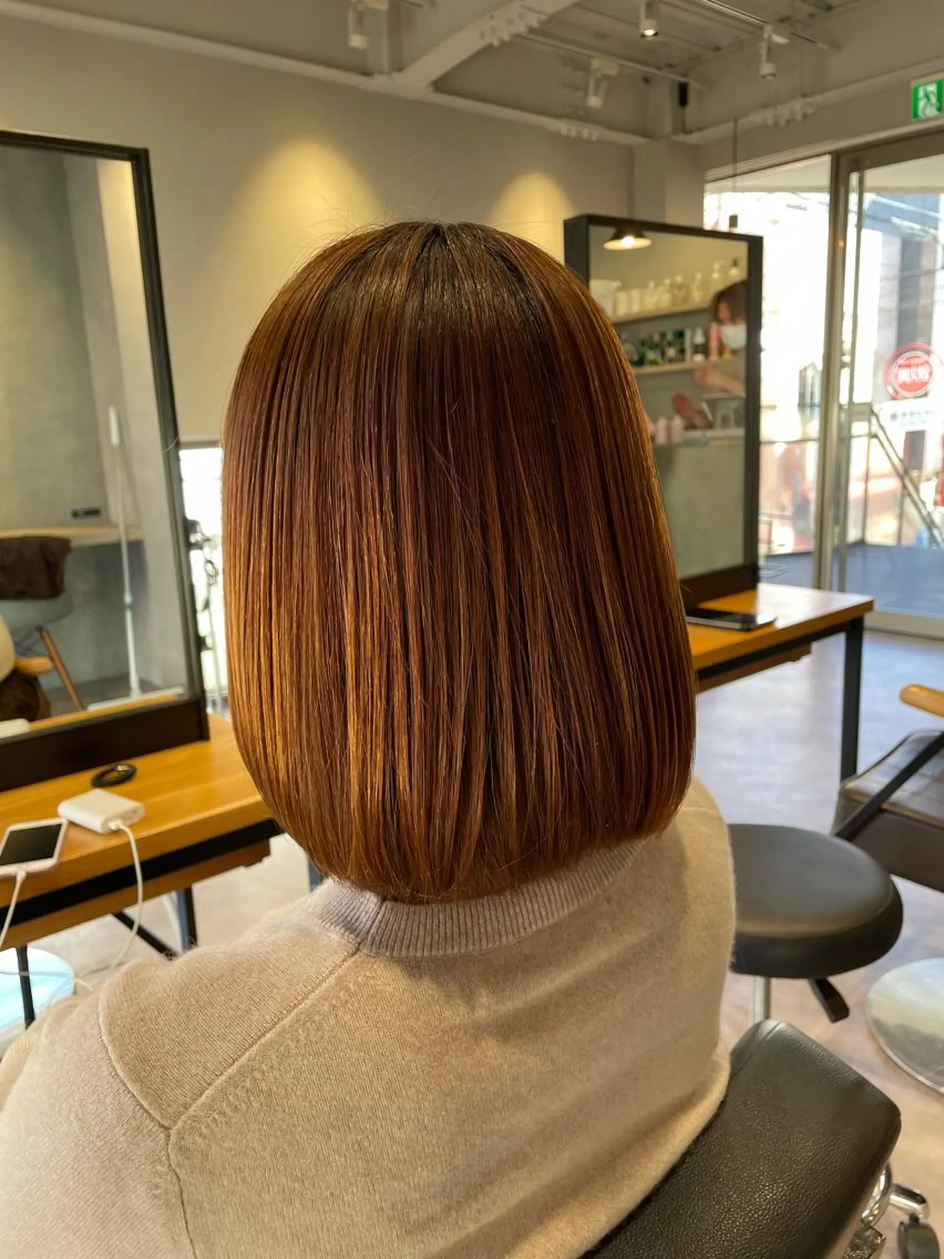 ミディアム カラー バレイヤージュ ベージュカラー ブロンド デザインカラー グラデーションカラー 韓国風/オシャレ /縮毛矯正/滝口琴未のヘアスタイル