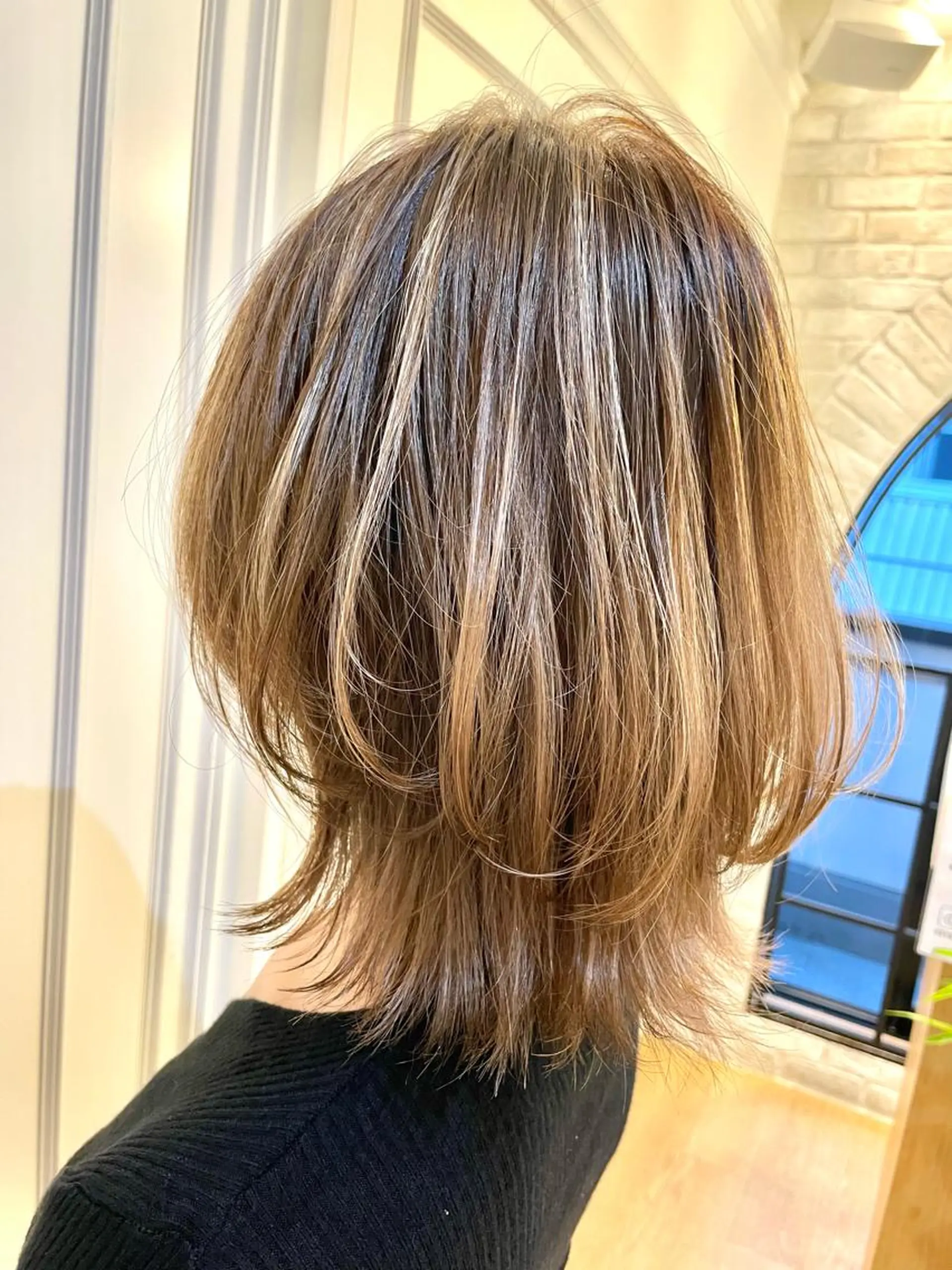 ミディアム レイヤーカット ✨シルクストレート✨ 美髪髪質改善Yukiのヘアスタイル