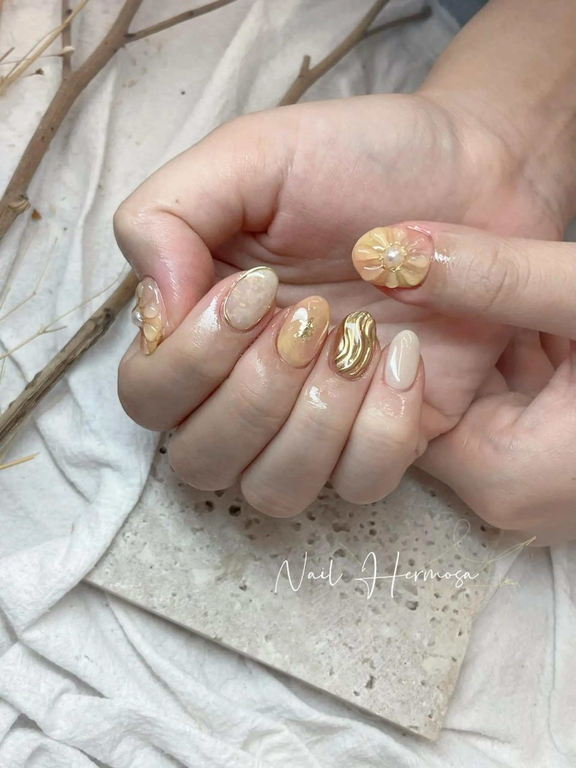 ネイル 長さ出し フラッシュネイル フットネイル ジェルネイル マグネットネイル ハンドネイル ネイル エルモサのネイルデザイン