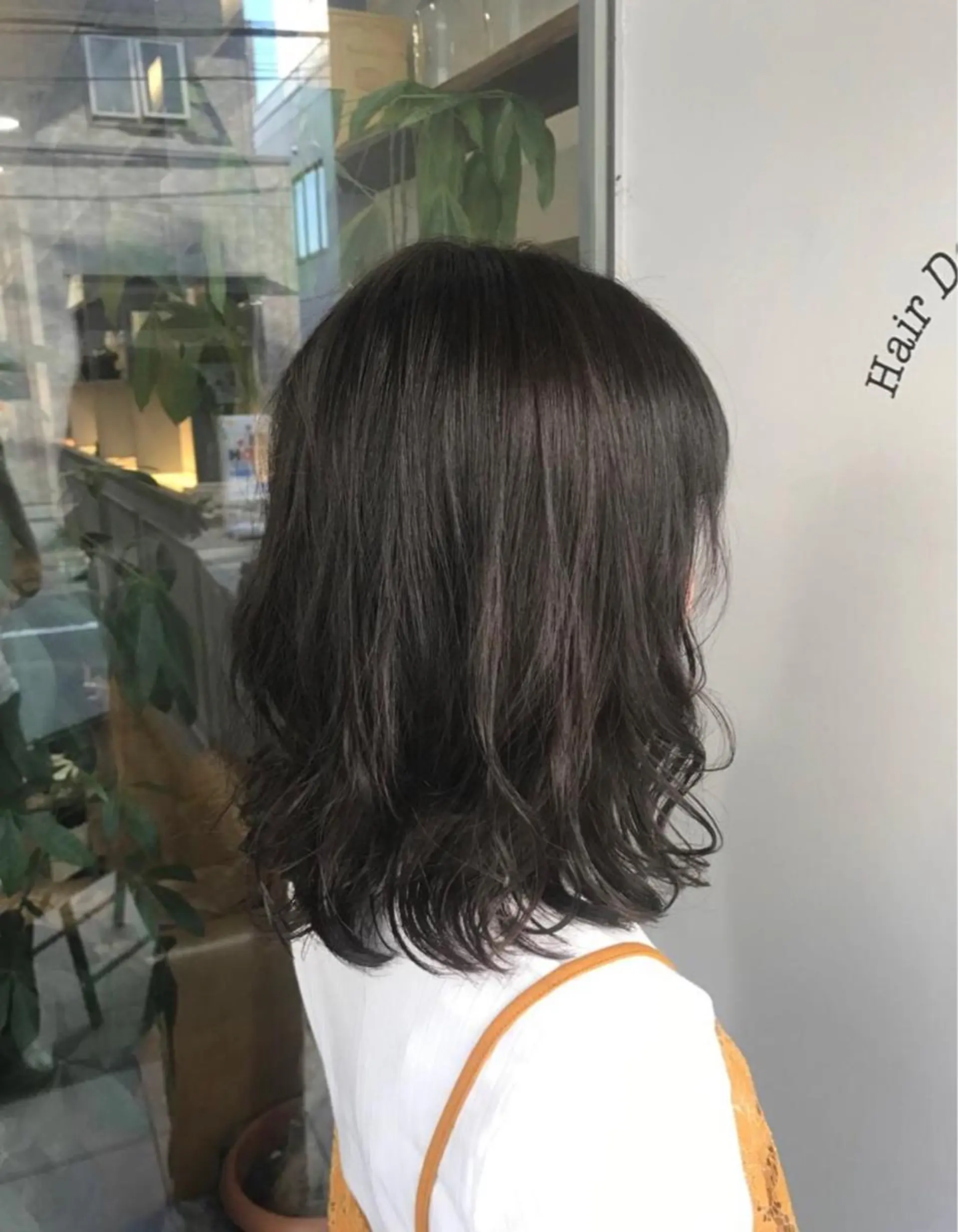 ミディアム カラー アッシュ アッシュブラウン ブラウンカラー ひろせ かなのヘアスタイル