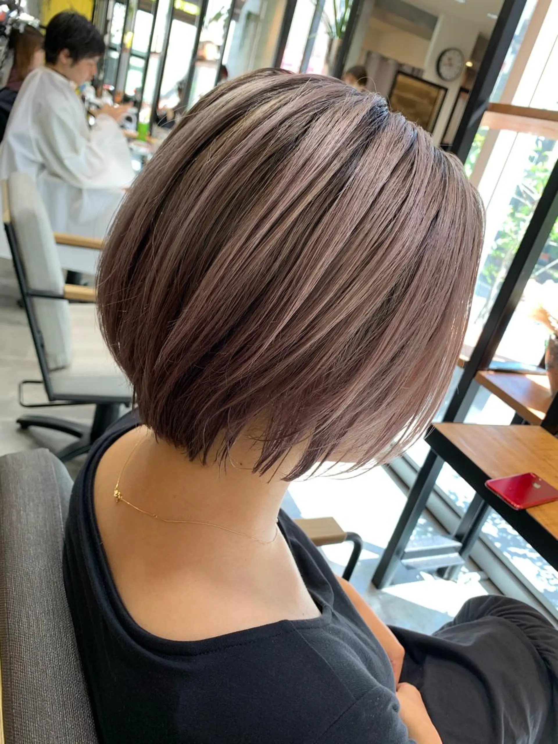 ミディアム カラー ヘアカラー トリートメント 天野 開のヘアスタイル