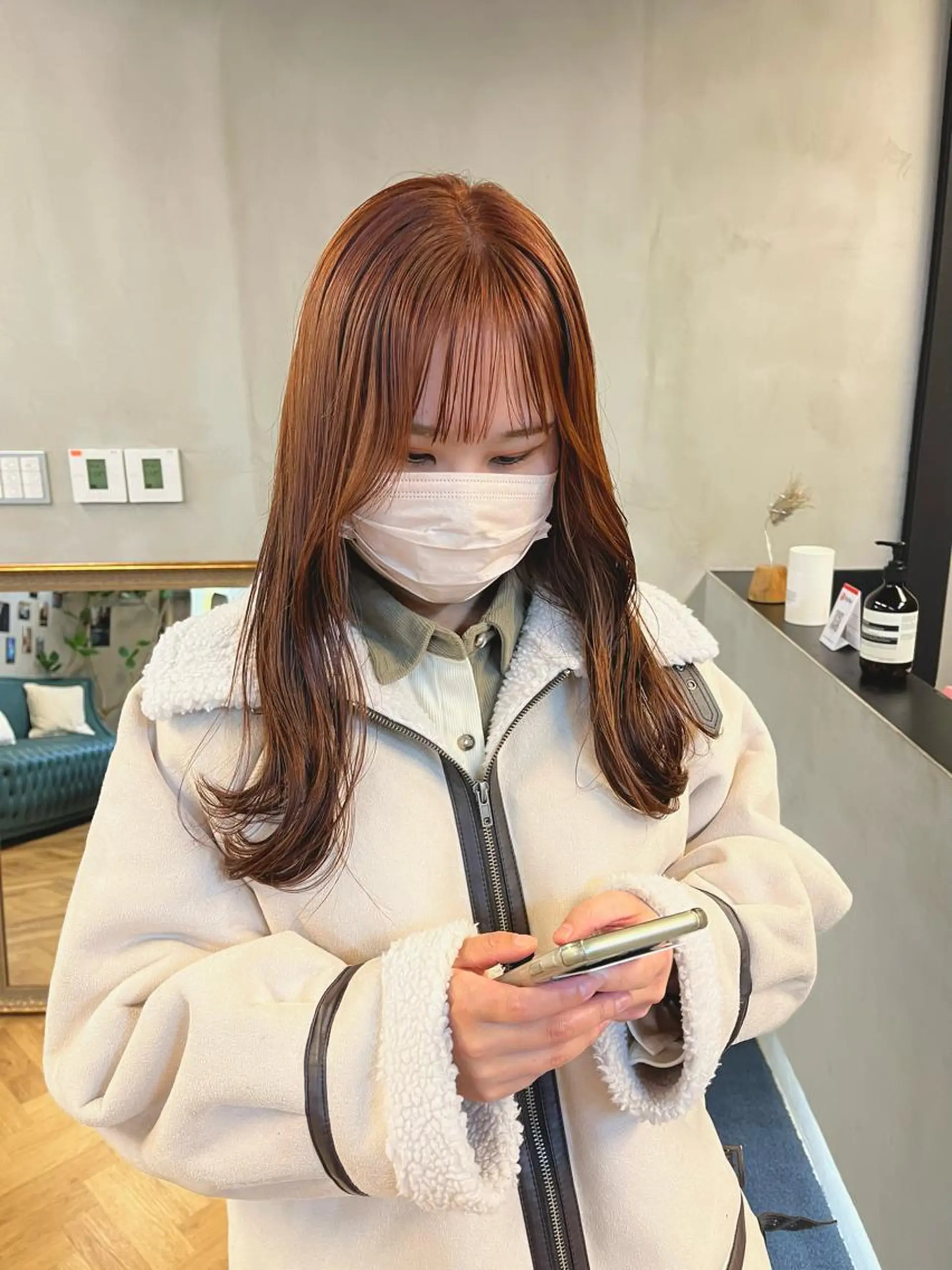 ロング カラー ブリーチ ダブルカラー ブリーチなしカラー カット ヘアカラー トリートメント esu西梅田所属・ena/ブリーチなし 透明感・レイヤー🎀のヘアスタイル