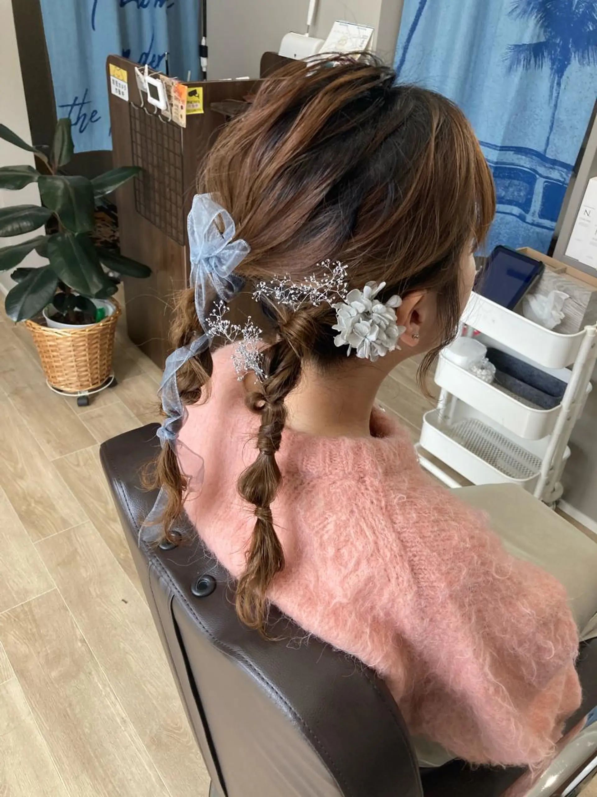 ヘアアレンジ 成人式 Hair room Leaのヘアスタイル