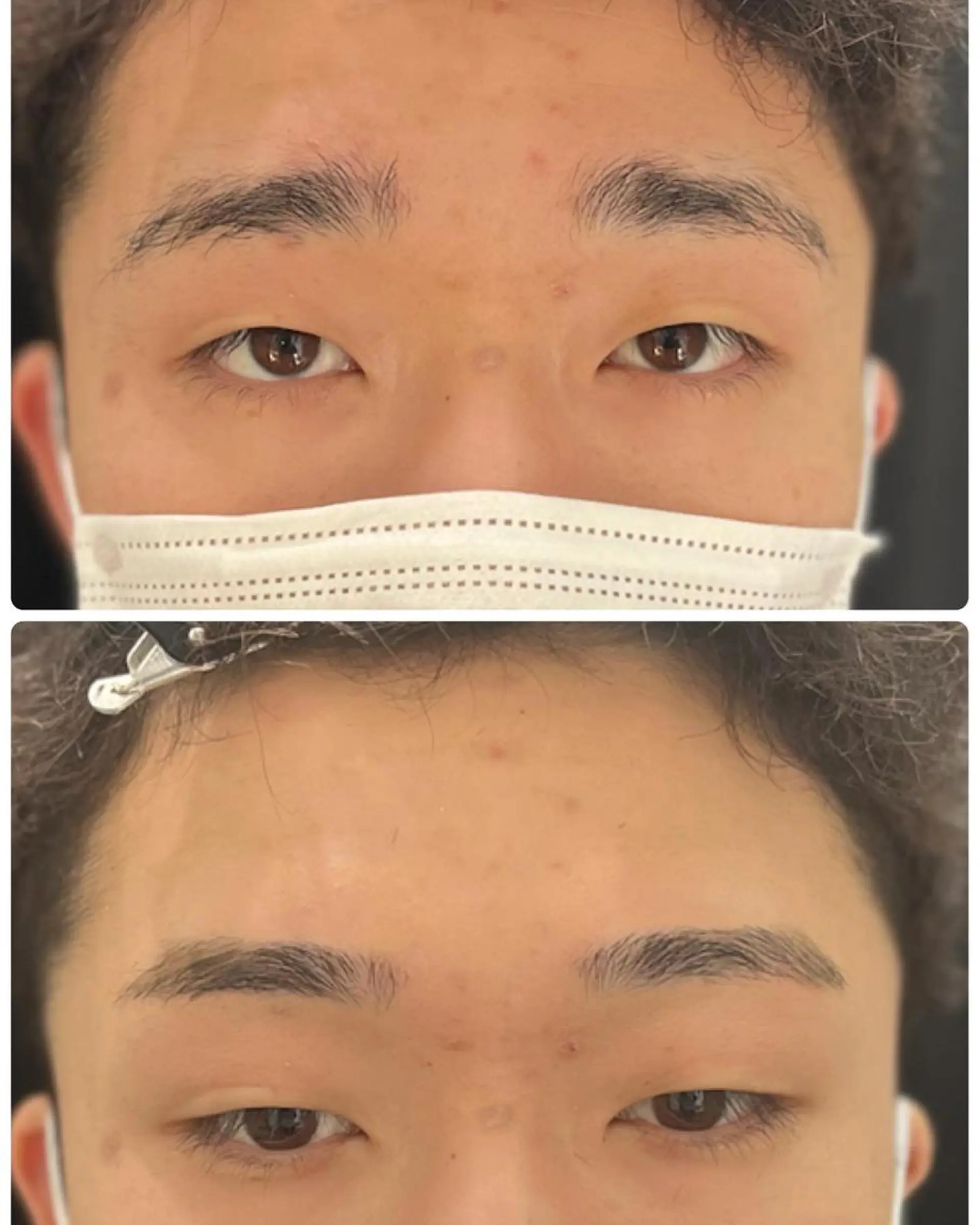 アイブロウ 眉カラー メンズアイブロウ 眉毛ワックス脱毛 ワックス脱毛 眉カット 溝部裕太Hair salon808代表のヘアスタイル