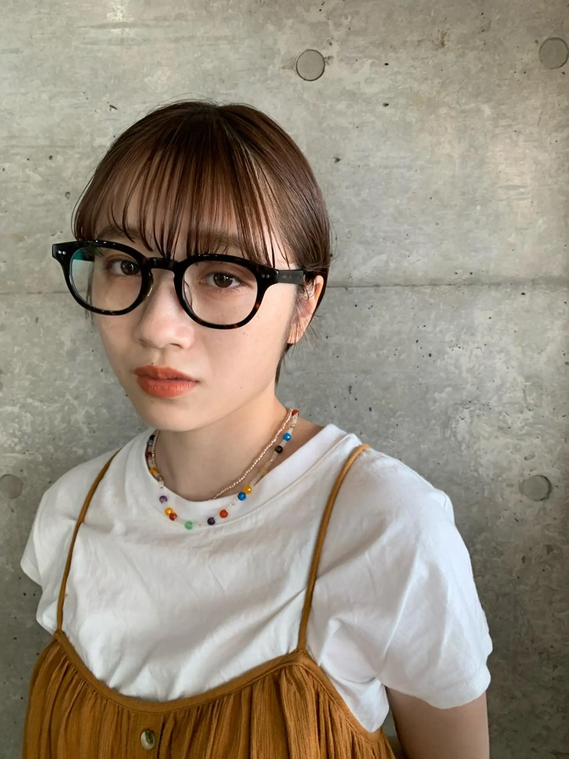 ショート カラー ボブパーマコテ巻き風 パーマNo1深江秀平のヘアスタイル