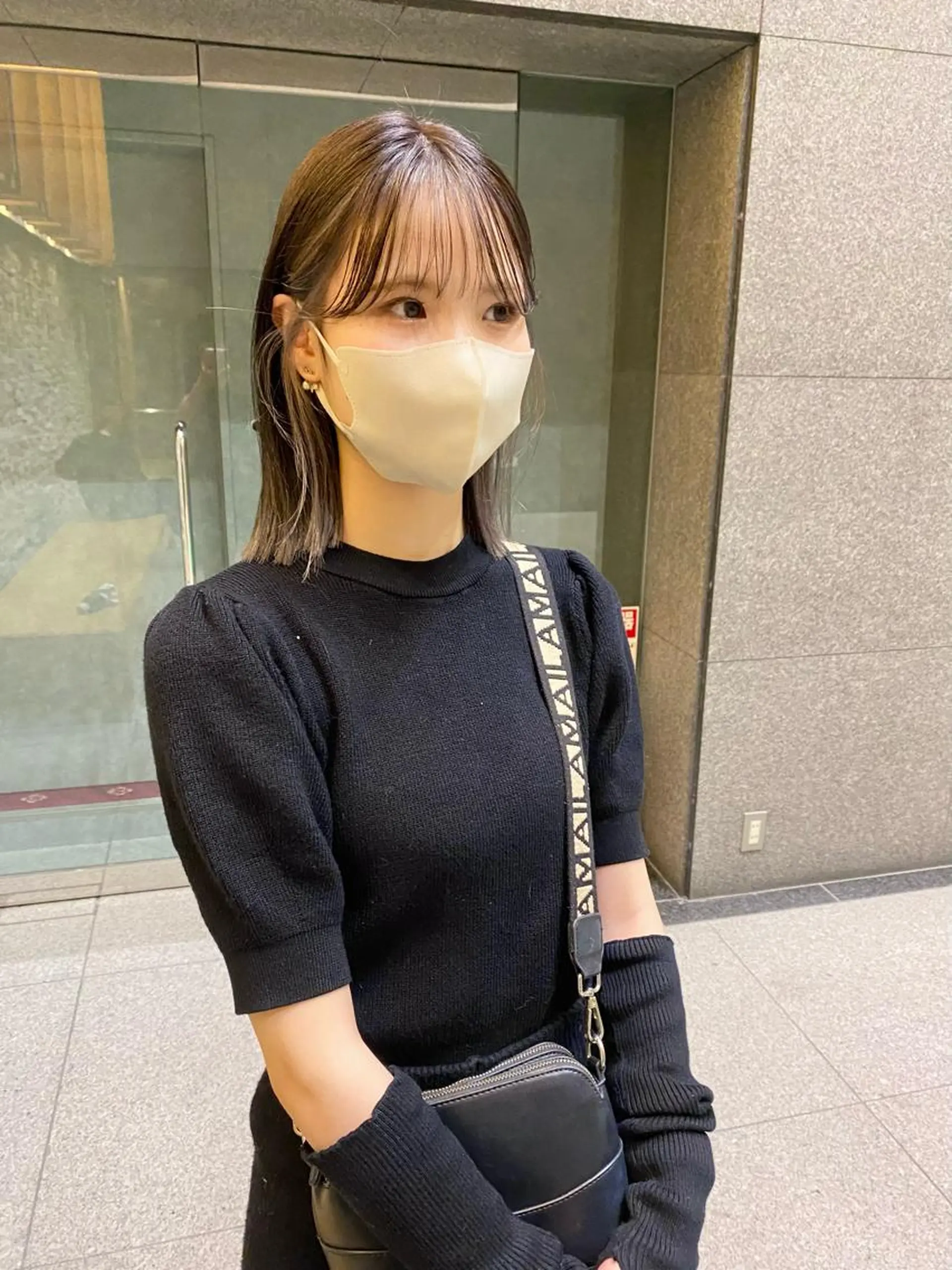 ショート 髪と音処　マトぺ所属・デザインカラー/ボブ ブリーチカラー/ユリのヘアスタイル