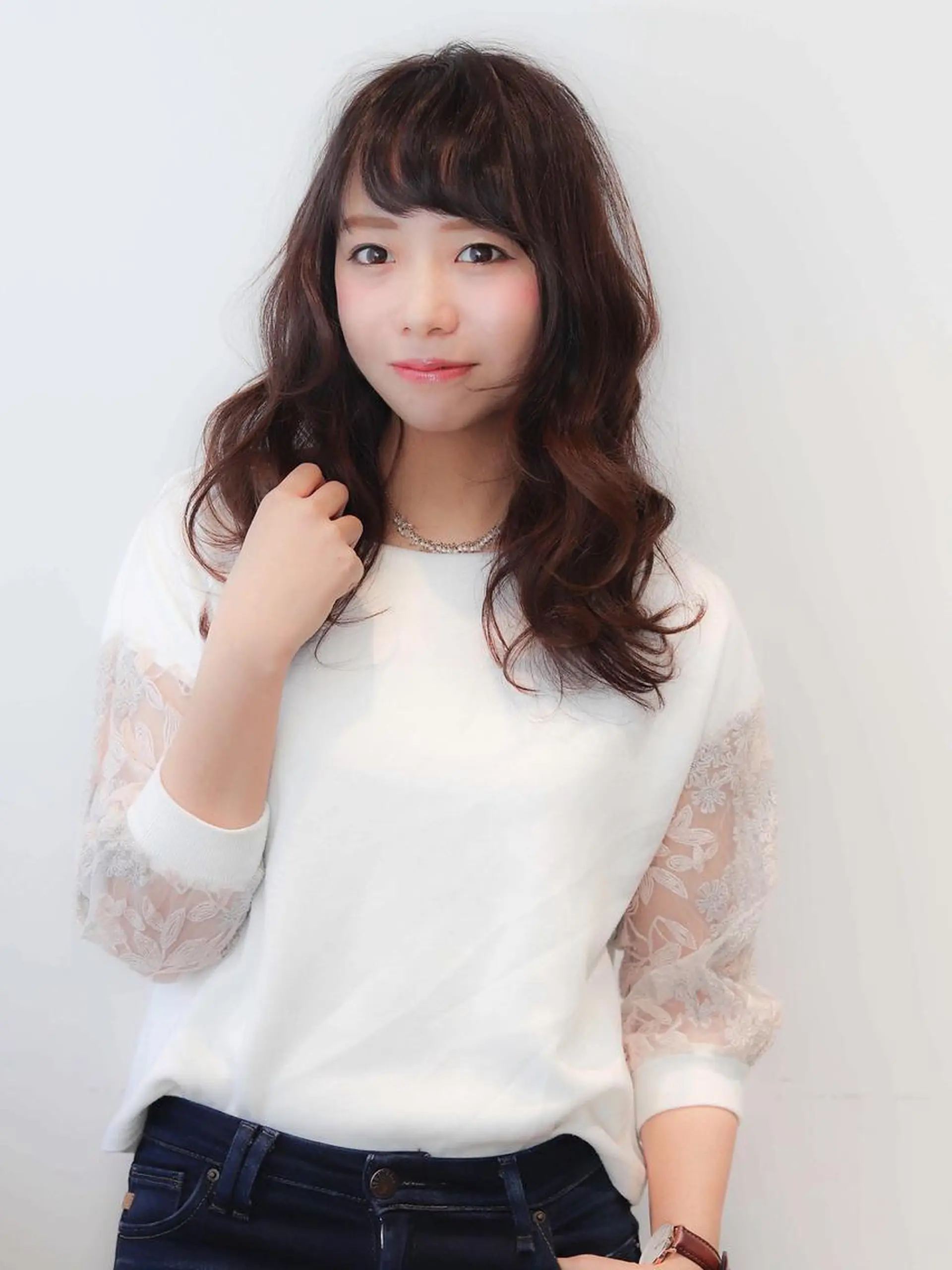 セミロング カラー パーマ カット ヘアカラー パーマ トリートメント 髪質改善🌈縮毛矯正 荻原　達矢のヘアスタイル