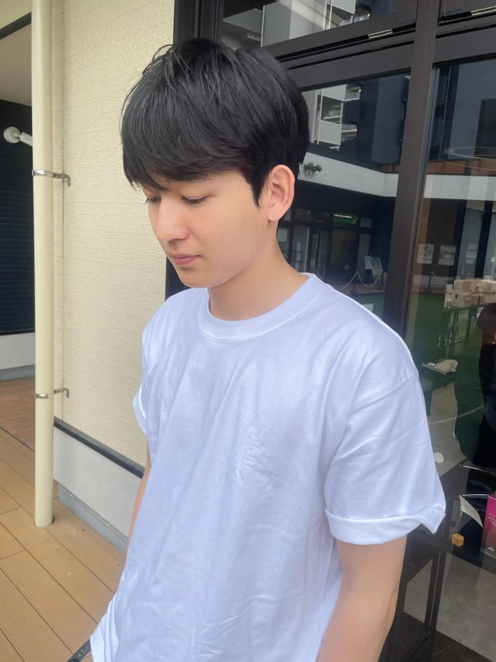 ショート パーマ メンズ マッシュ メンズパーマ メンズヘア特化 崎田 成人のヘアスタイル