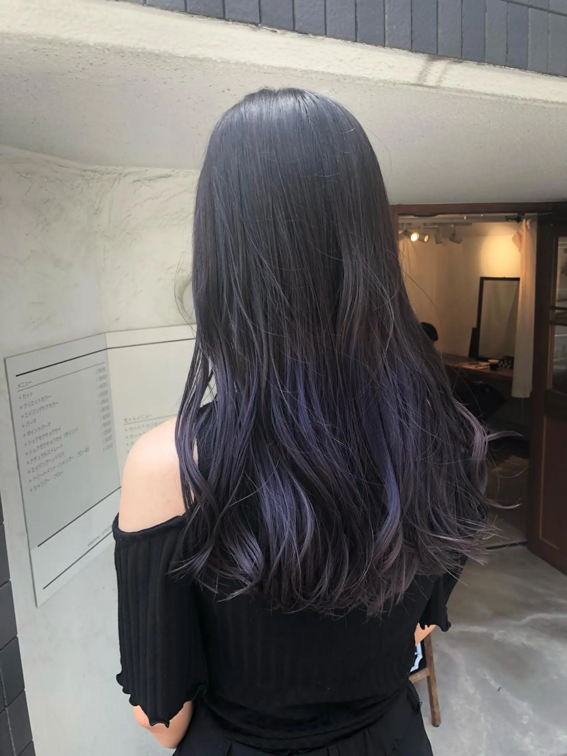 カラー グラデーションカラー ラベンダーカラー ヘアカラー FUJINO RYOのヘアスタイル