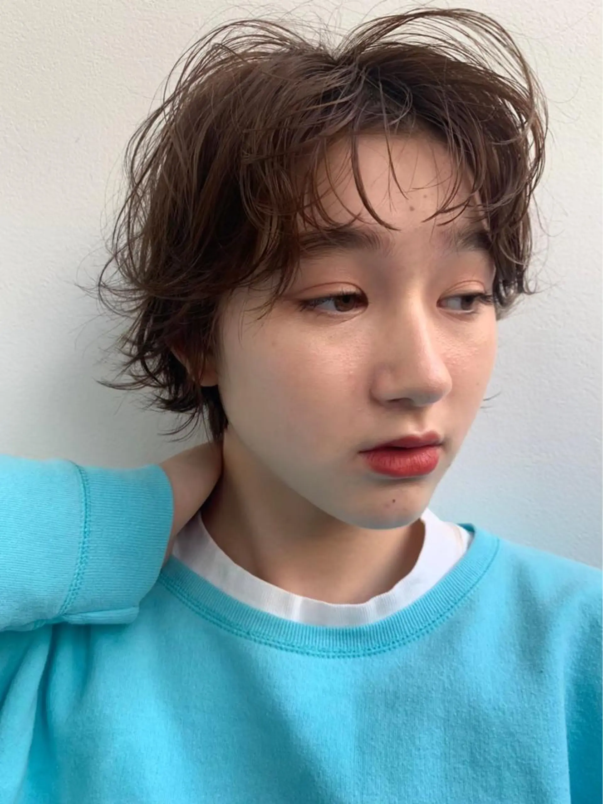 ショート カラー nishido ハイライト/海外ヘアのヘアスタイル