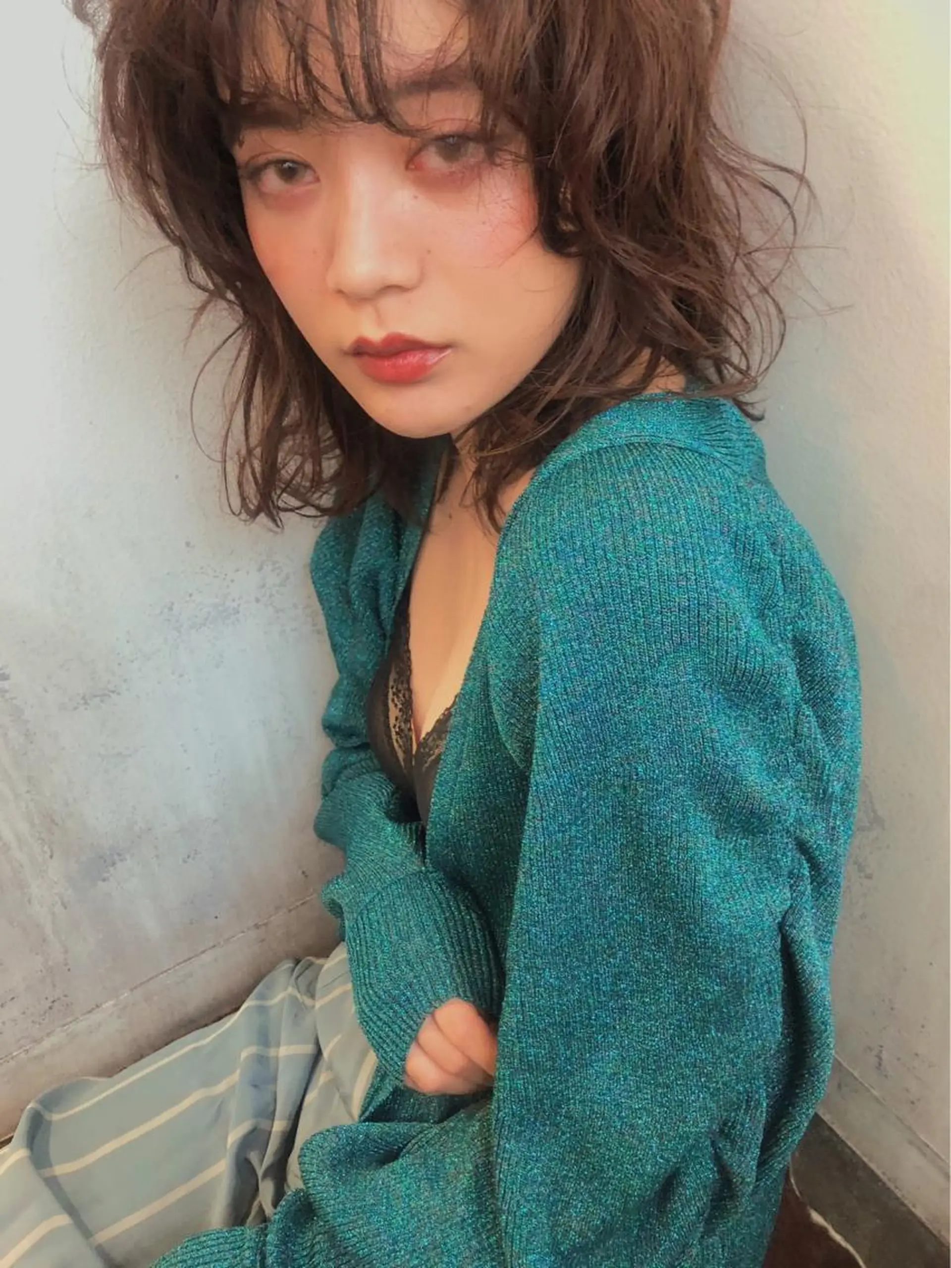 セミロング カット ヘアカラー 韓国 / 中国ヘア 🦋Noniのヘアスタイル