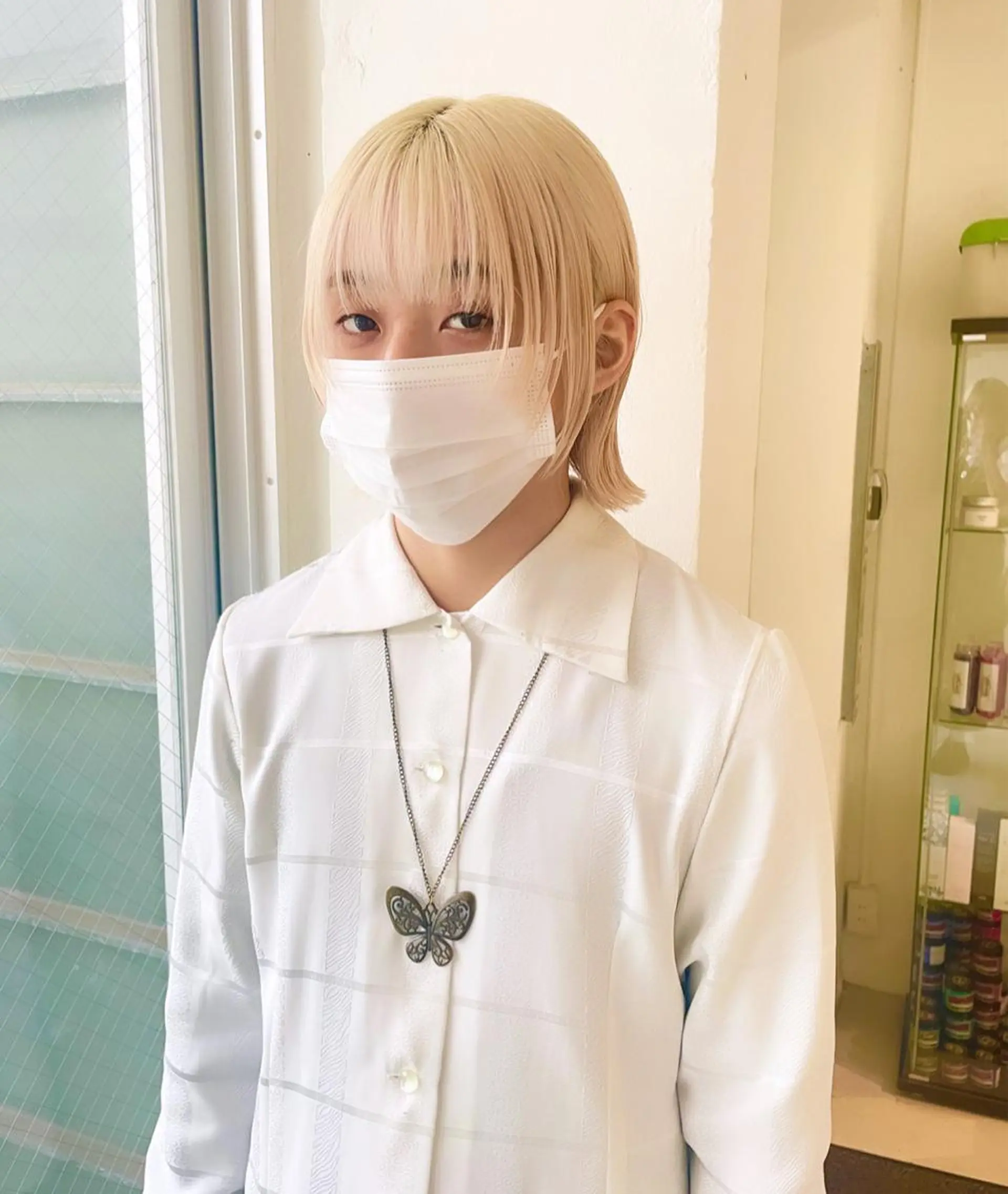 ミディアム メンズ メンズウルフカット ボブ ウルフカット TAAN HAIR所属・TAAN HAIR こばしのヘアスタイル