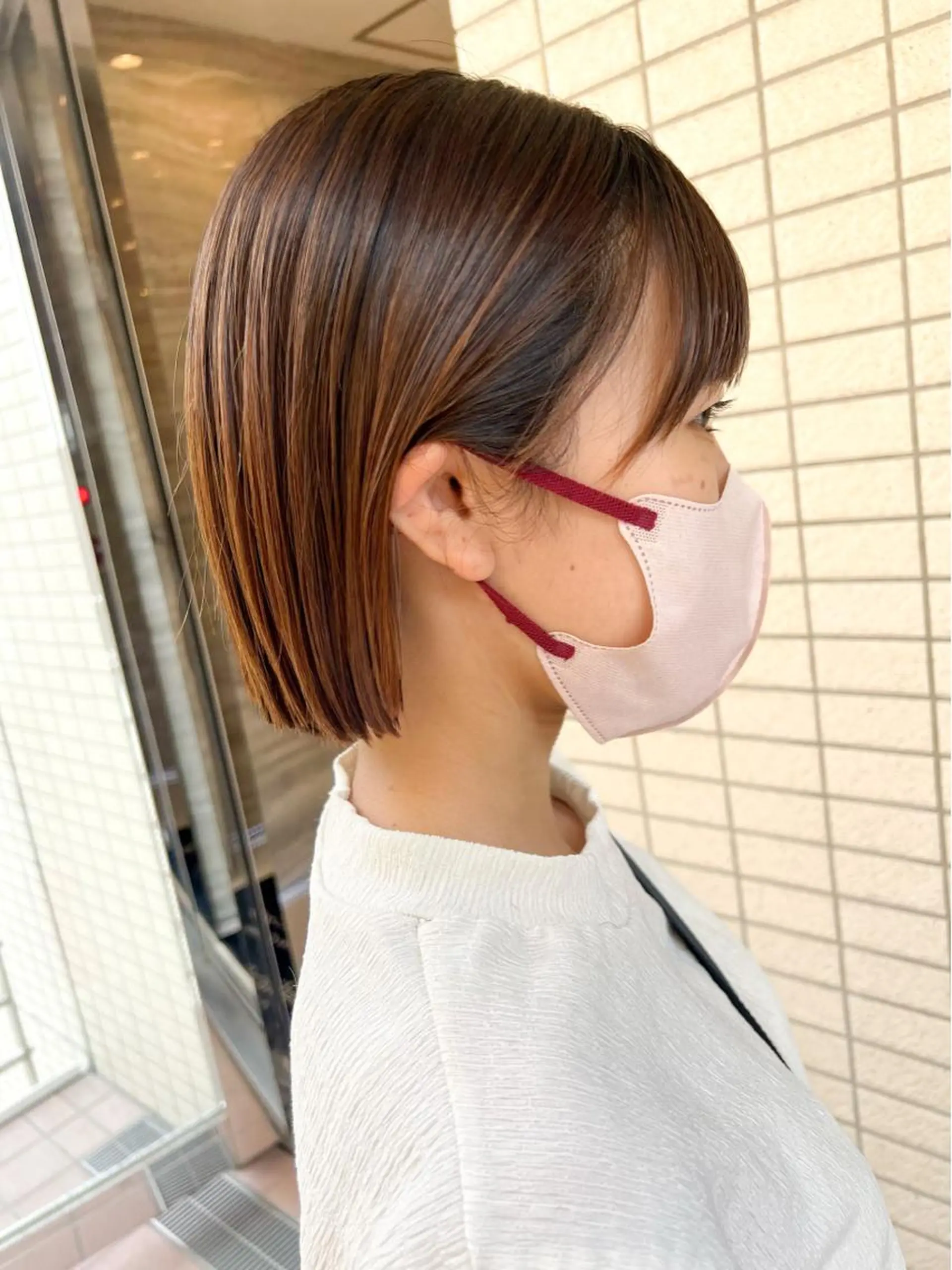 ショート ボブ 🎧パーソナルケア/ 透明感カラー/ミユのヘアスタイル