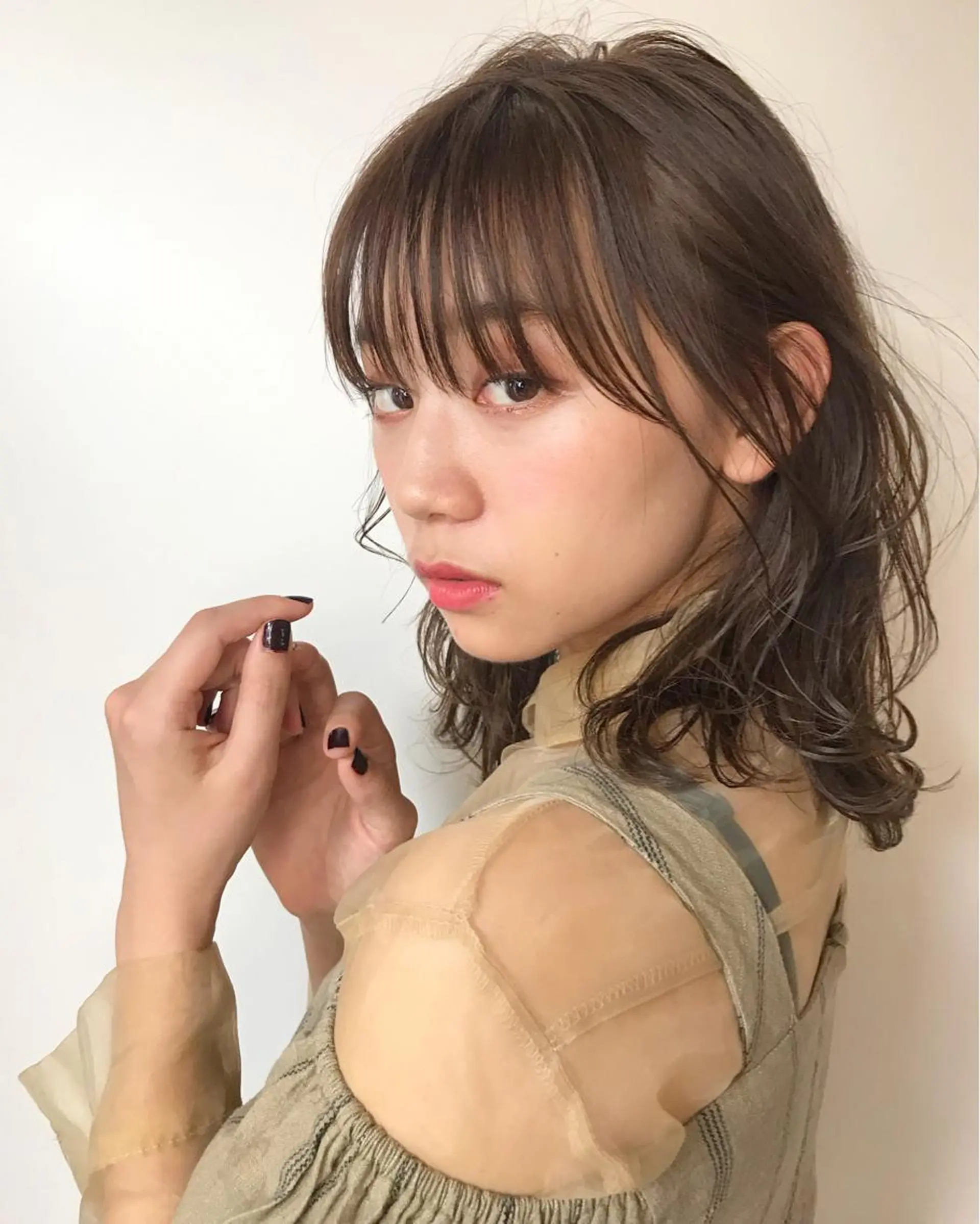 ミディアム カラー 韓国/髪質改善💘 櫻井かれんのヘアスタイル