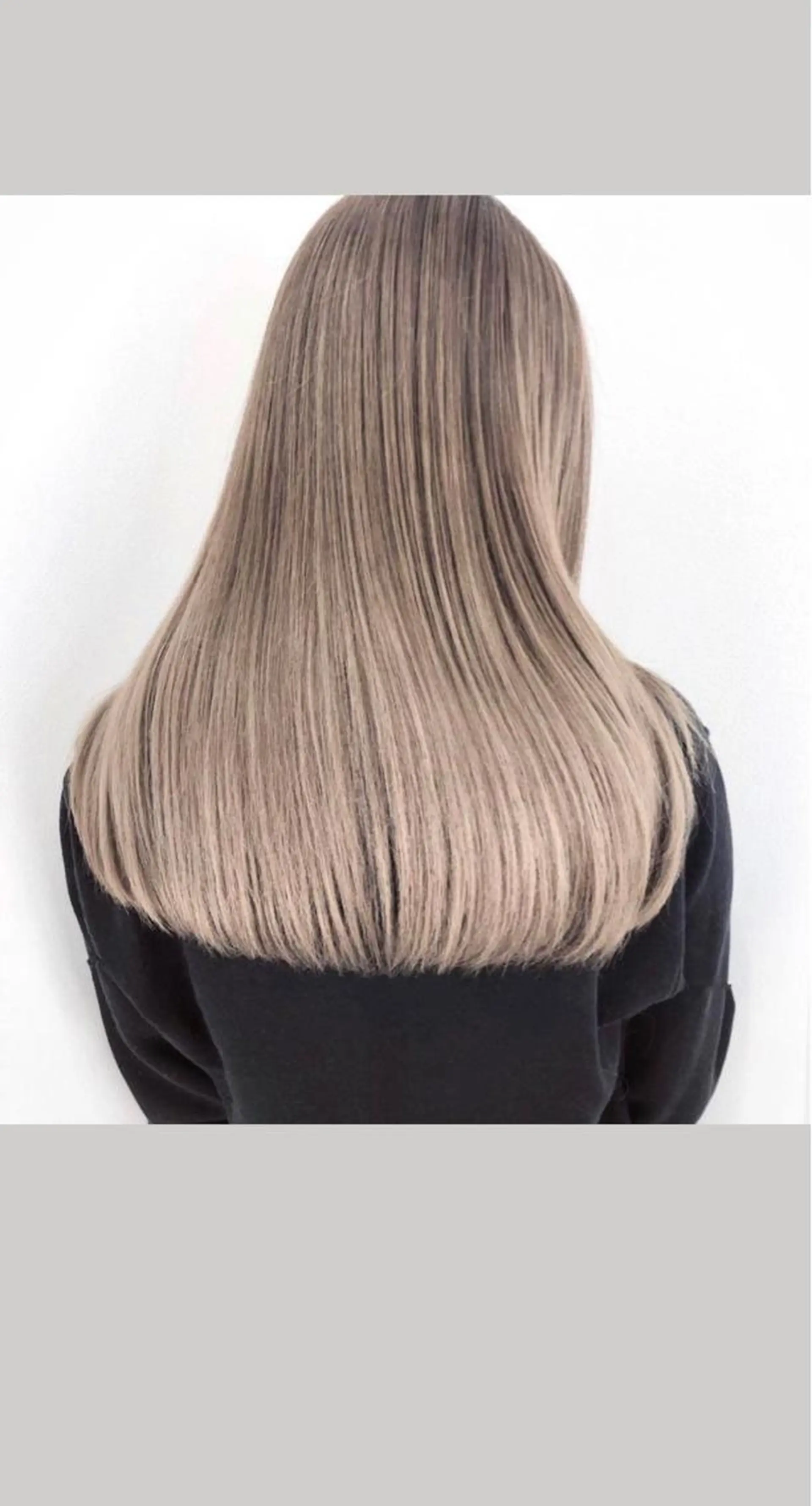 セミロング カラー 阿見 大成のヘアスタイル