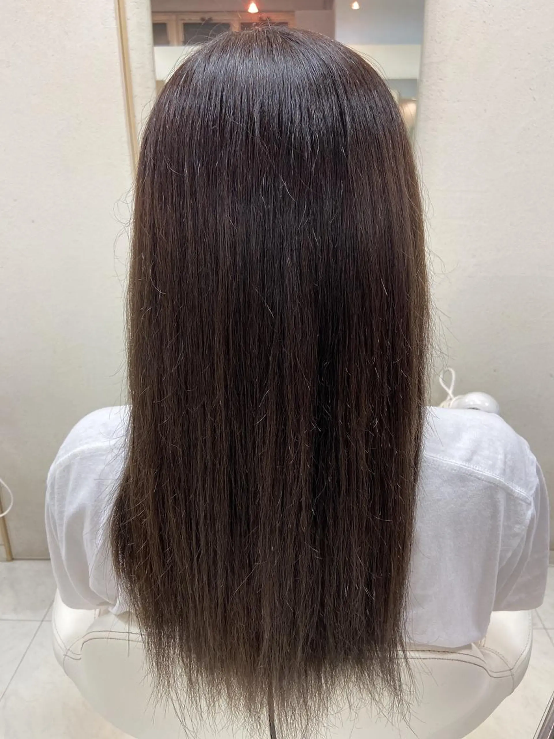 ロング カラー ブリーチ カット ヘアカラー トリートメント 菊地 美憂のヘアスタイル