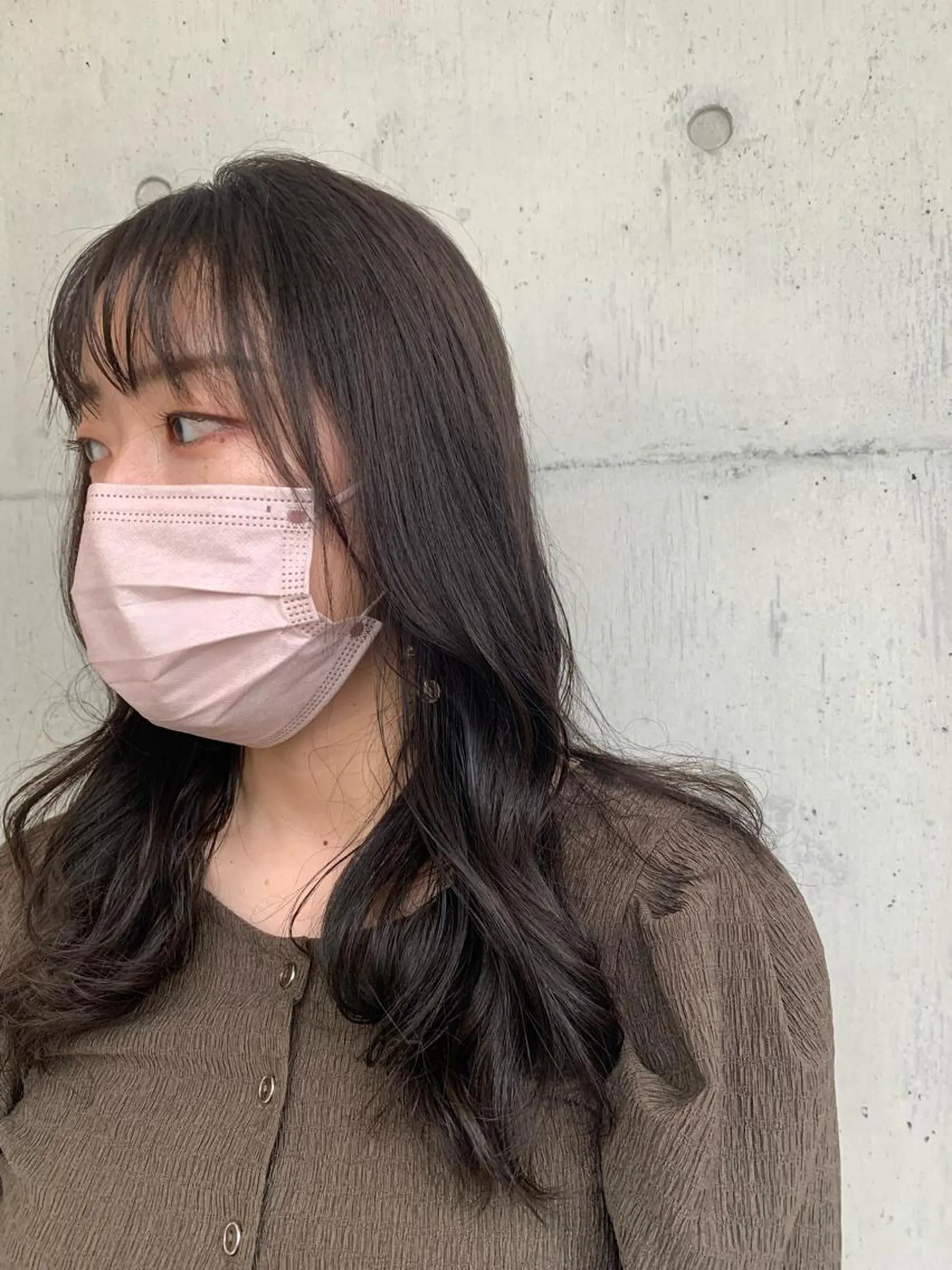 セミロング カラー ヨシンモリ カネコ ユカリのヘアスタイル