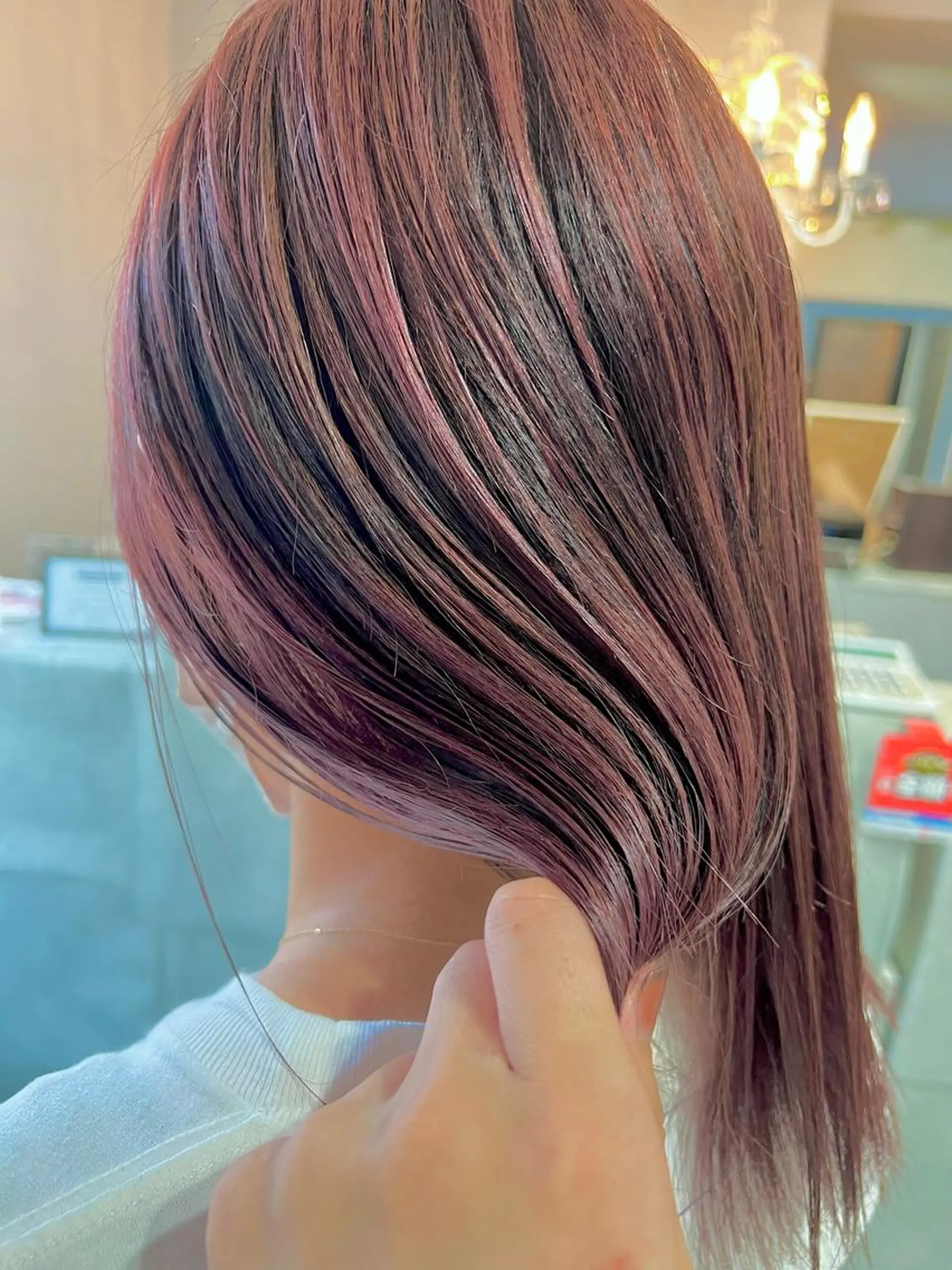 ミディアム カラー 目を惹く艶髪/髪質 改善カラー🤎ぐっちのヘアスタイル