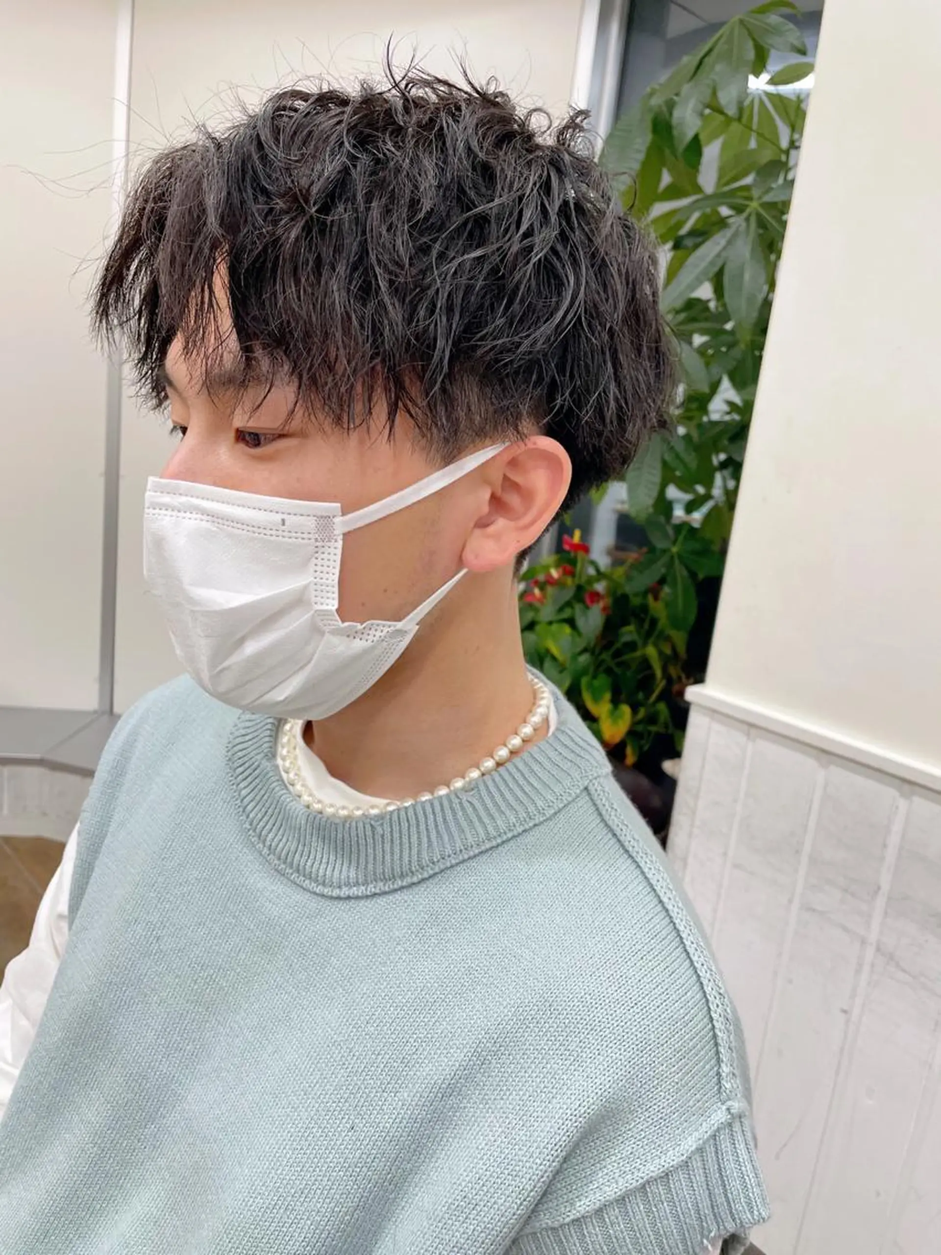 パーマ メンズ 🤎ベージュカラー 🐶メンズパーマのヘアスタイル