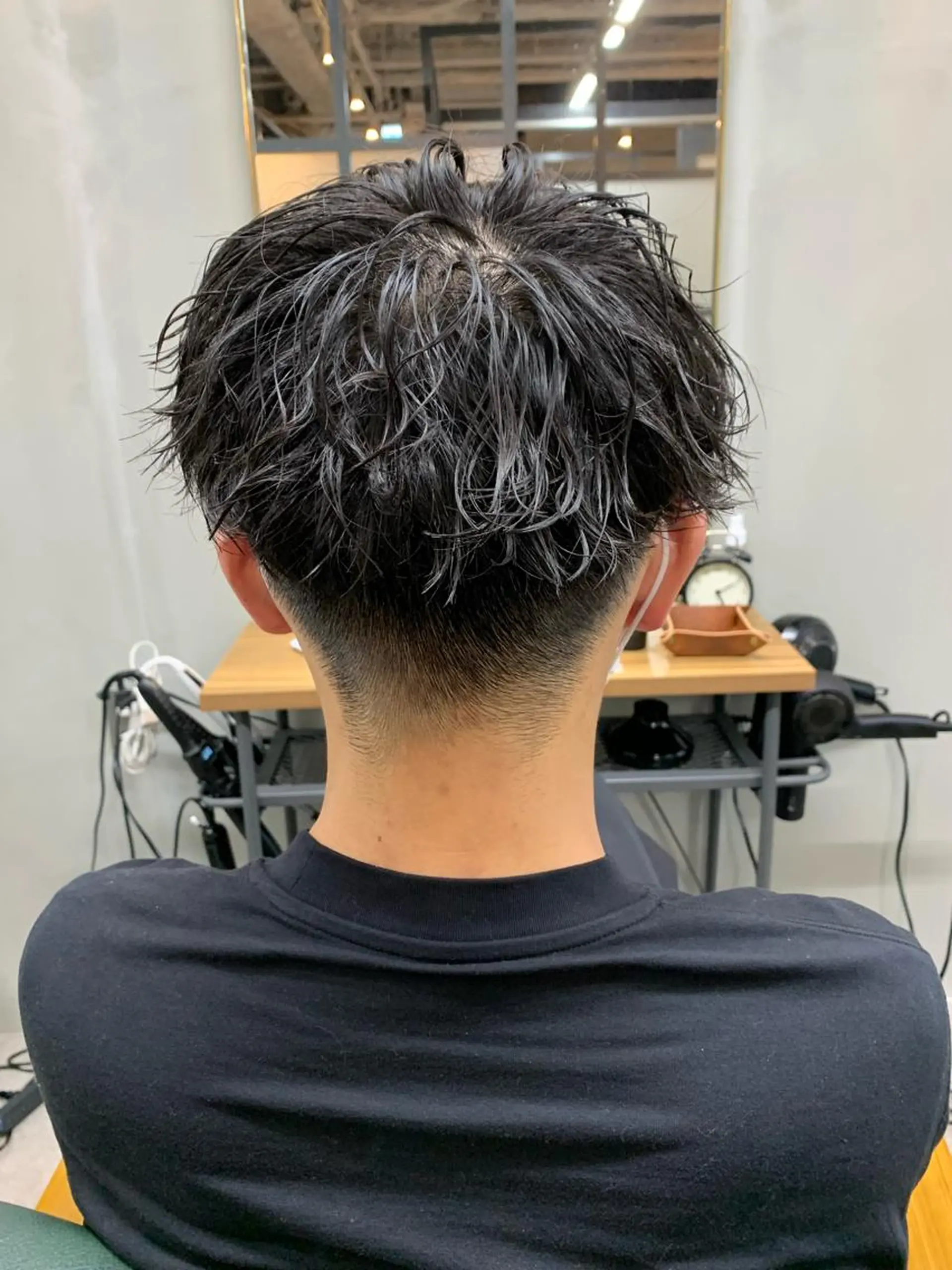 ショート パーマ メンズ カット パーマ 【S.BROOM】 店長　西川徹のヘアスタイル