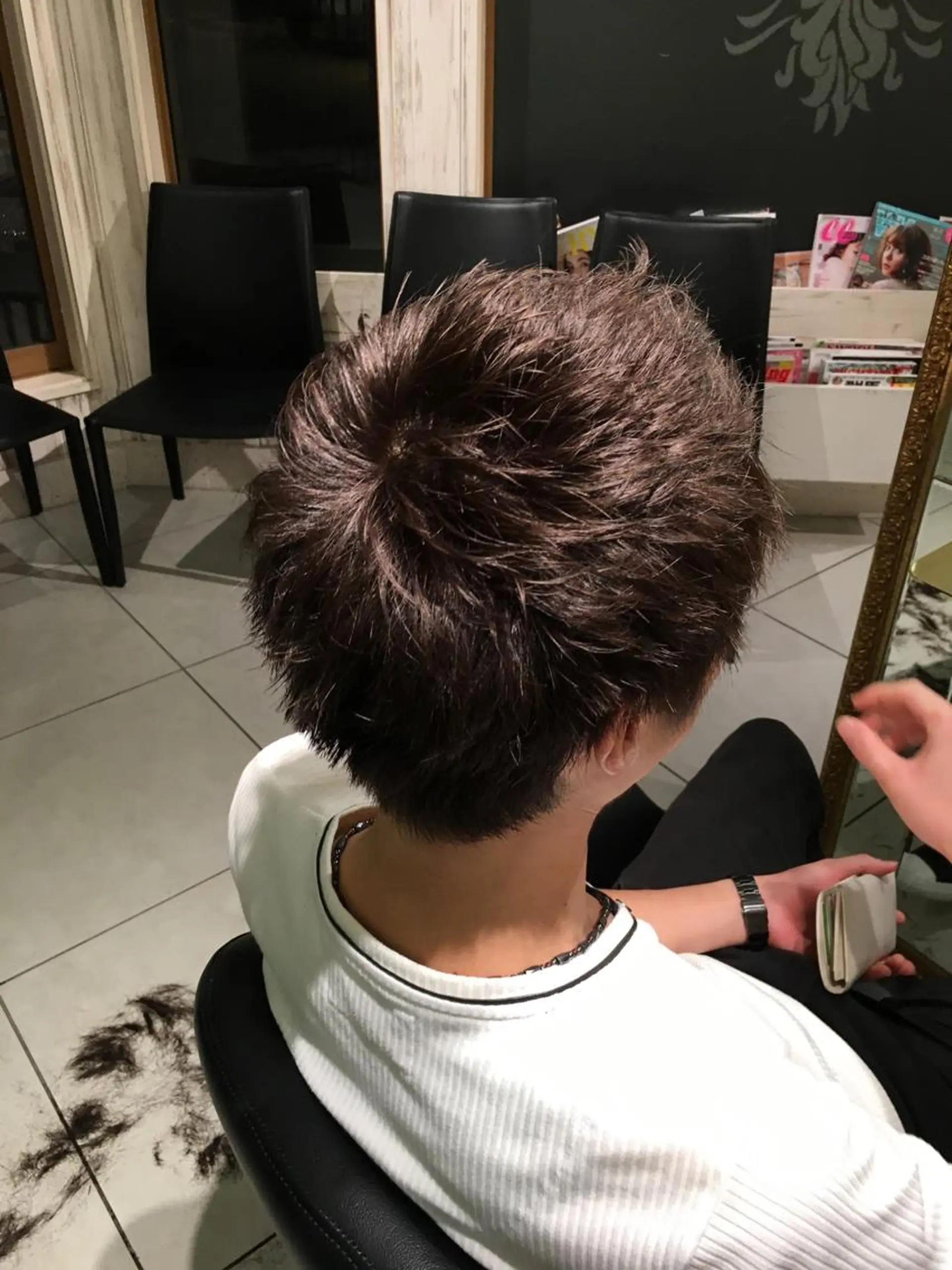 ショート 永井大樹✨ 透明感カラー✨のヘアスタイル