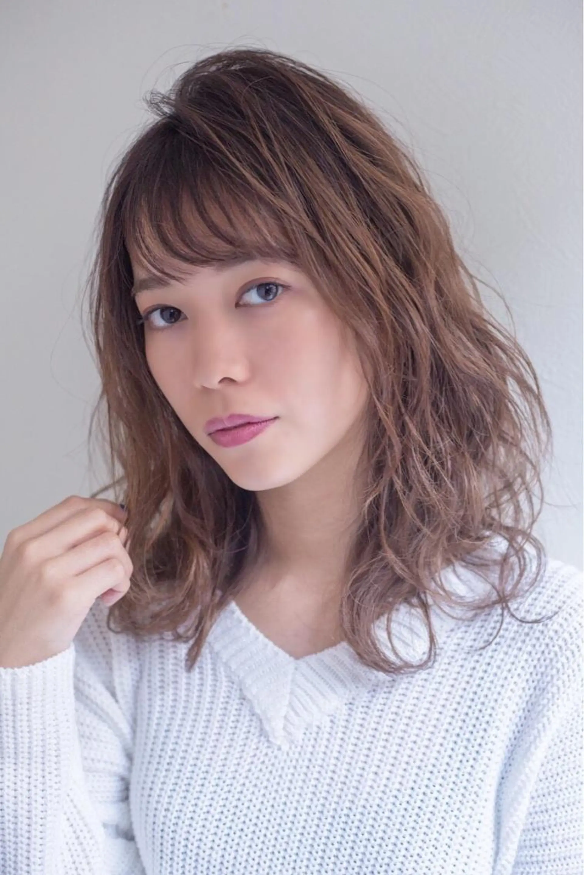 ミディアム カラー アッシュ ベージュカラー カット ヘアカラー パーマ トリートメント 髪質改善/縮毛矯正/ ボブ/店長/槌矢圭悟のヘアスタイル