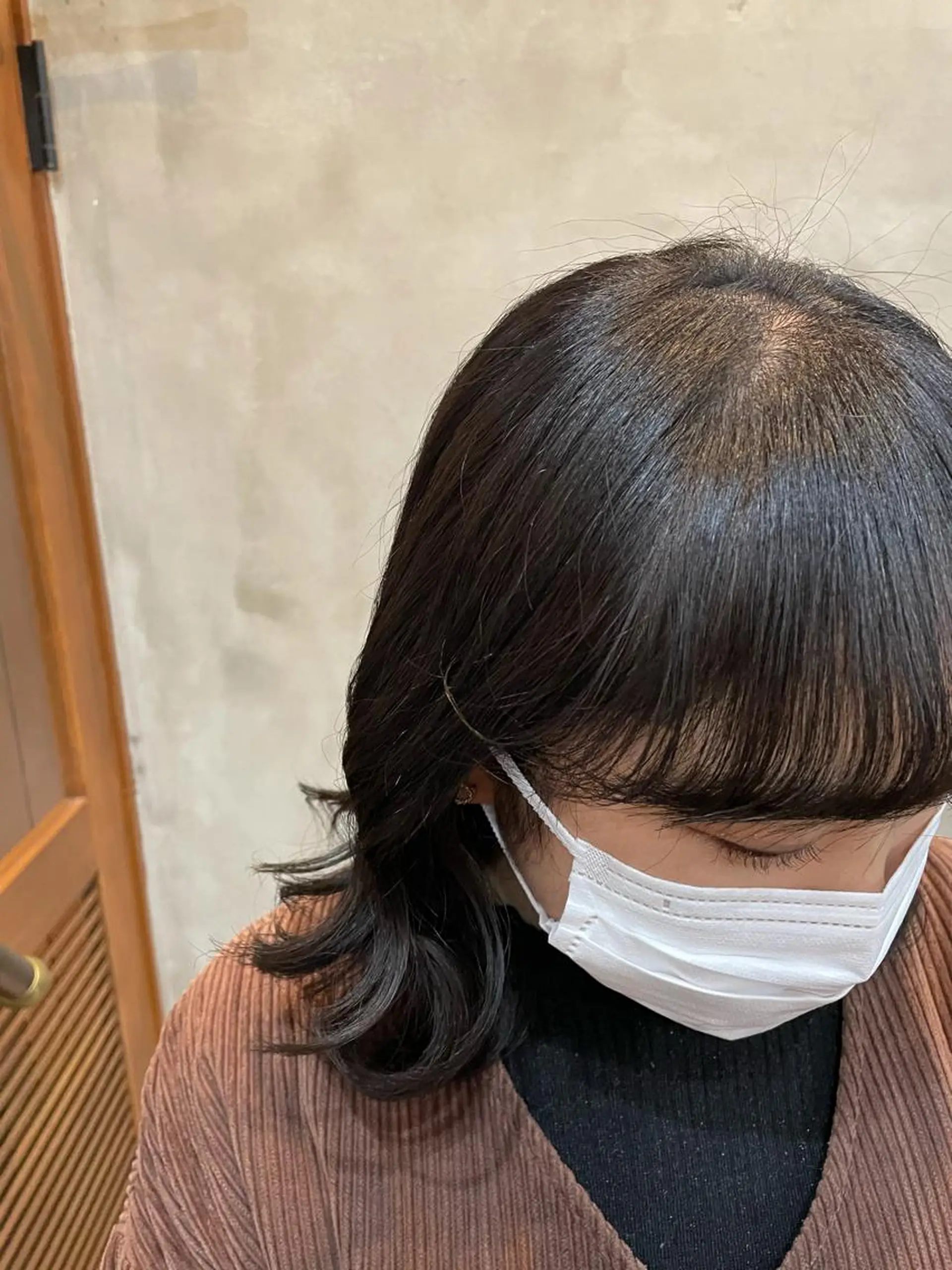 ミディアム カラー ベージュカラー ヘアカラー トリートメント 【ピンク/韓国ヘア/ ヘアセット】亜海のヘアスタイル