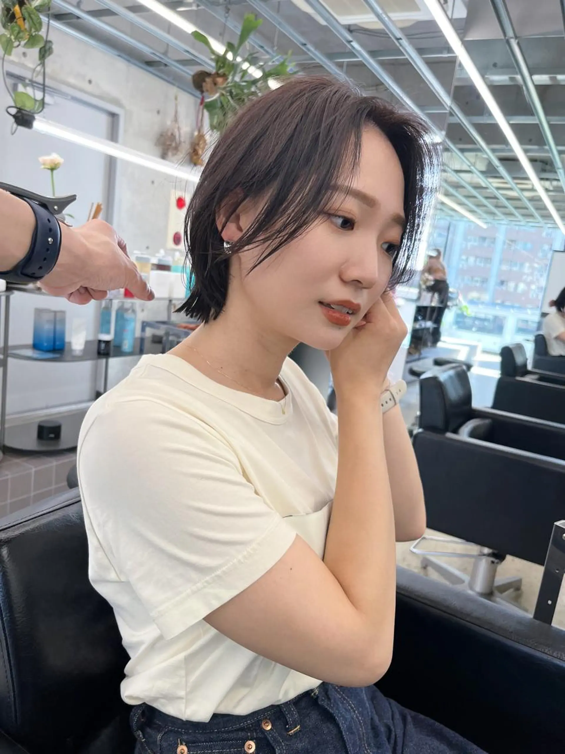 ショート カラー ヘアカラー ダブルカラー/ ケアブリーチ/クニトのヘアスタイル