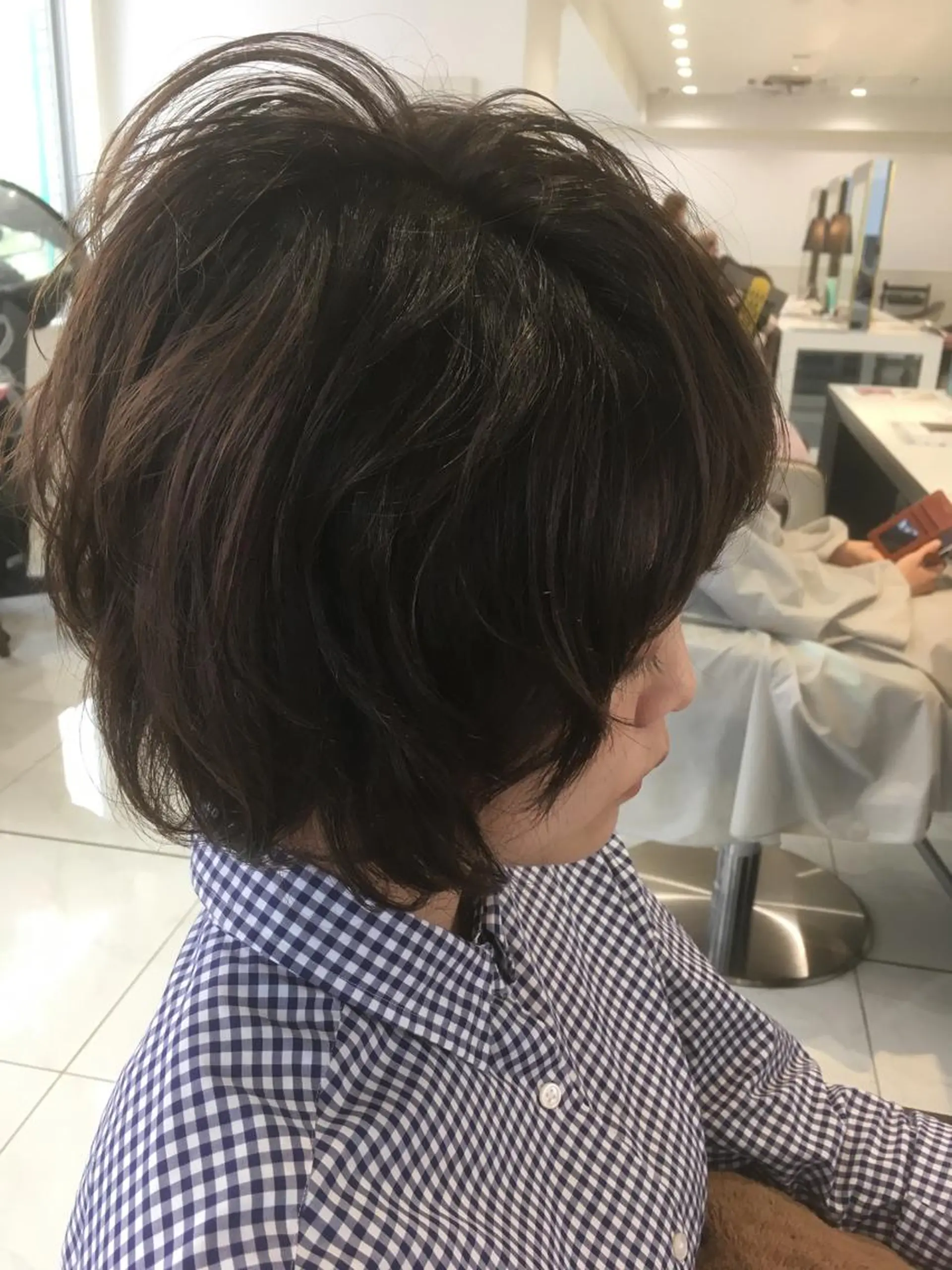 ショート カラー パーマ 井口 真人のヘアスタイル