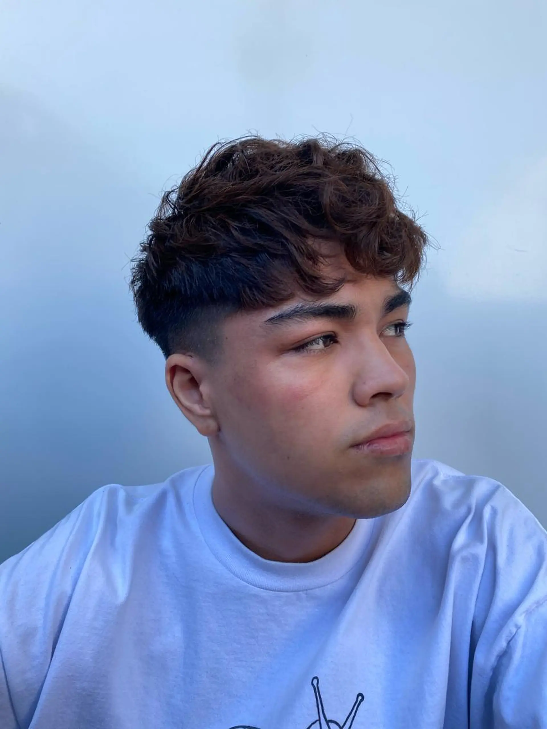 ショート メンズ フェードカット メンズパーマ NYLON所属・TopStylist ⭐️HIKARU⭐️のヘアスタイル