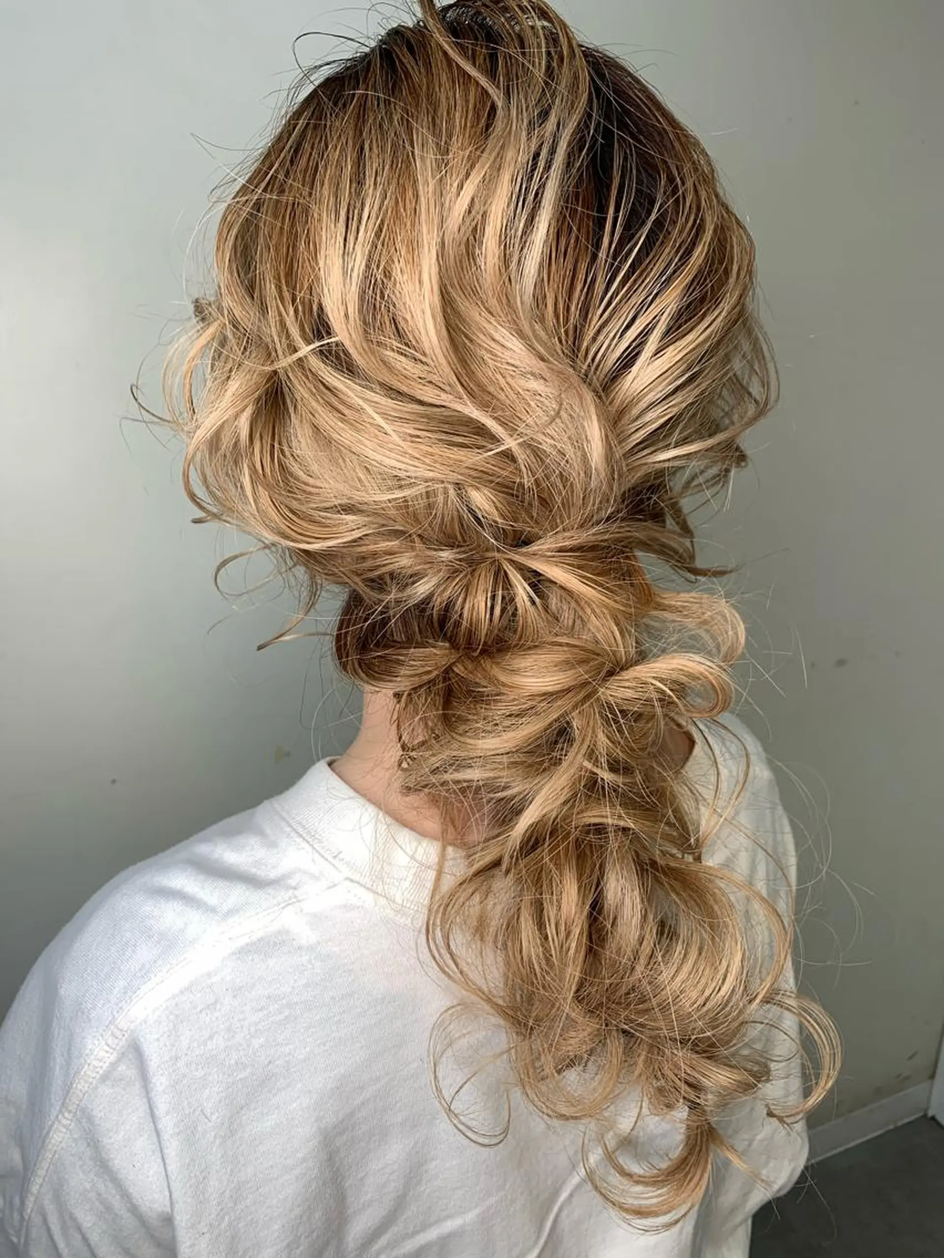 セミロング ヘアアレンジ 平野 優奈のヘアスタイル