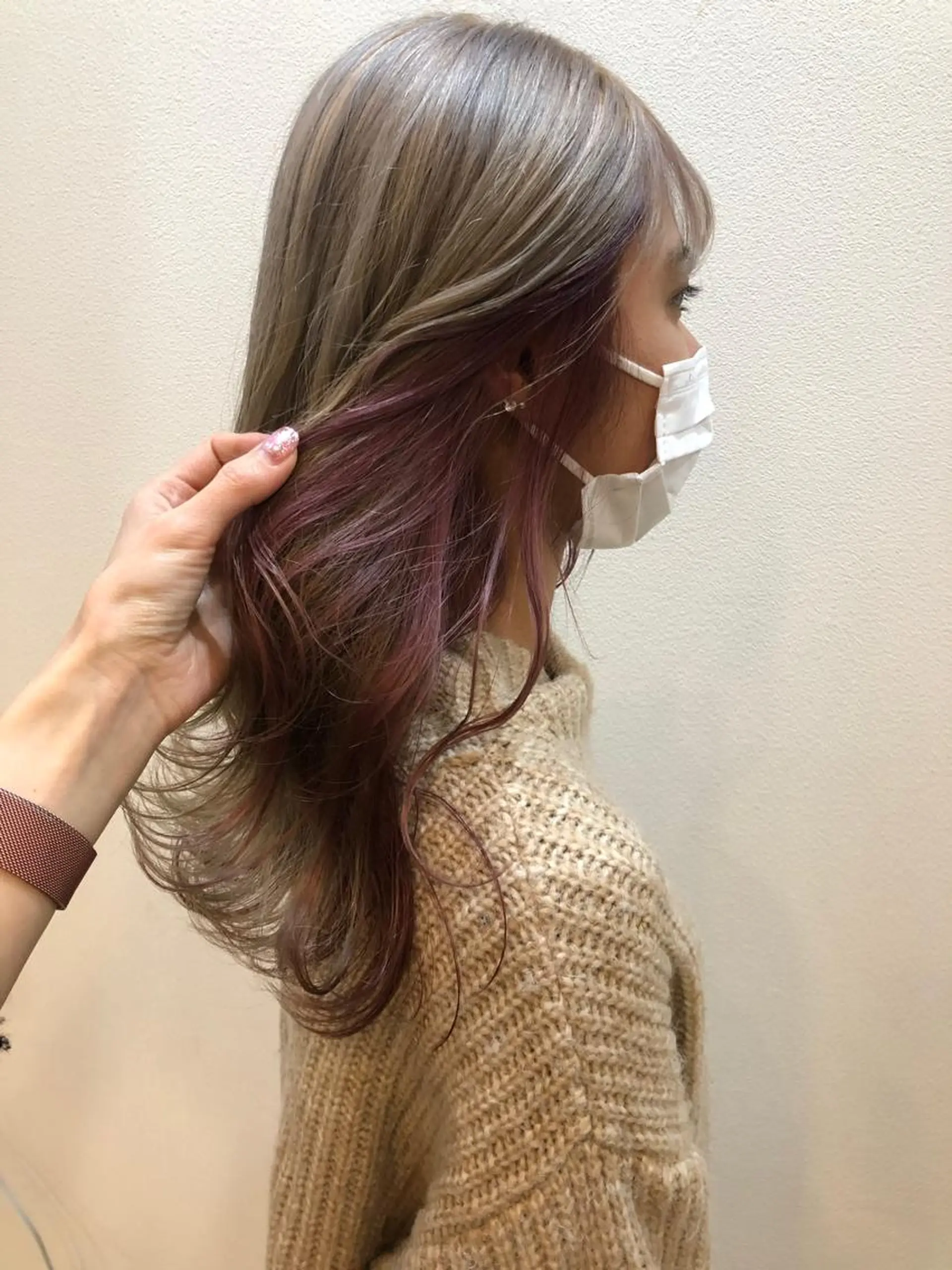 ロング カラー ヘアアレンジ ピンクカラー カット ヘアカラー トリートメント 髪質改善支持率 No. 1✨mayuのヘアスタイル