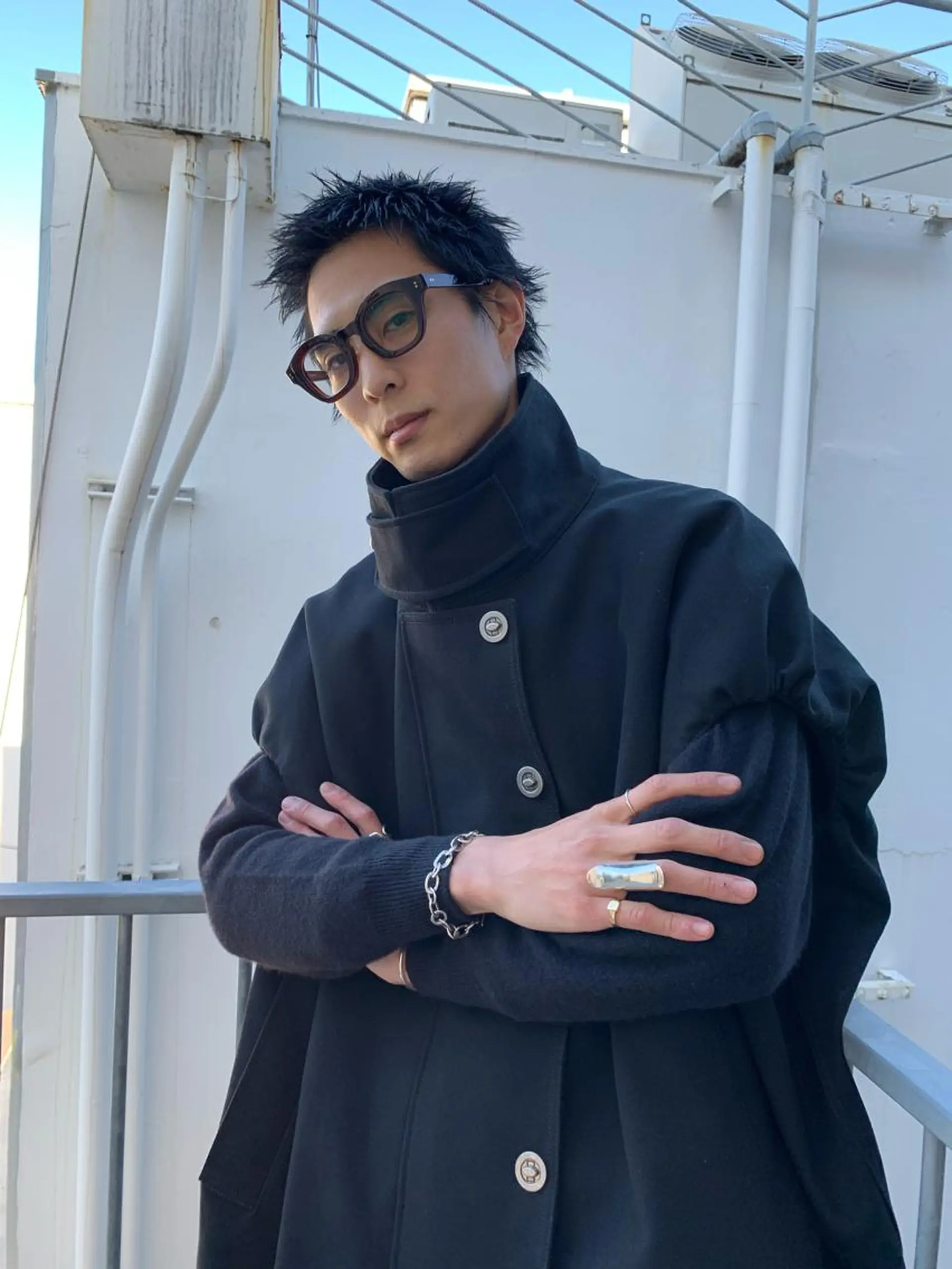 メンズ 似合わせウルフ/ レイヤー/山本祐輔のヘアスタイル