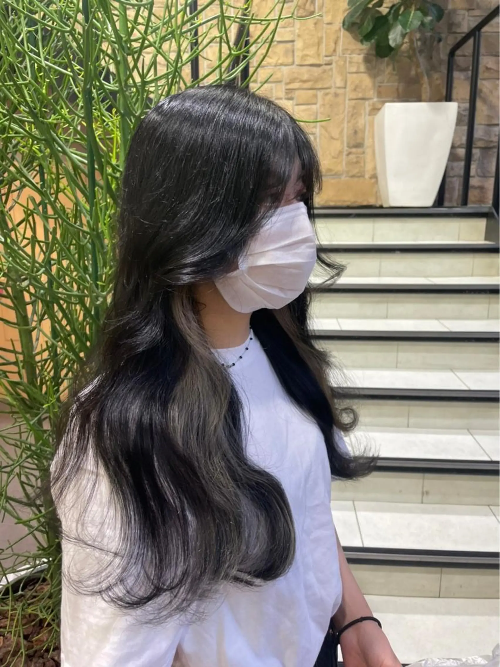 ロング カラー インナーカラー メンズカット松戸/韓 国/メンズパーマ航太のヘアスタイル