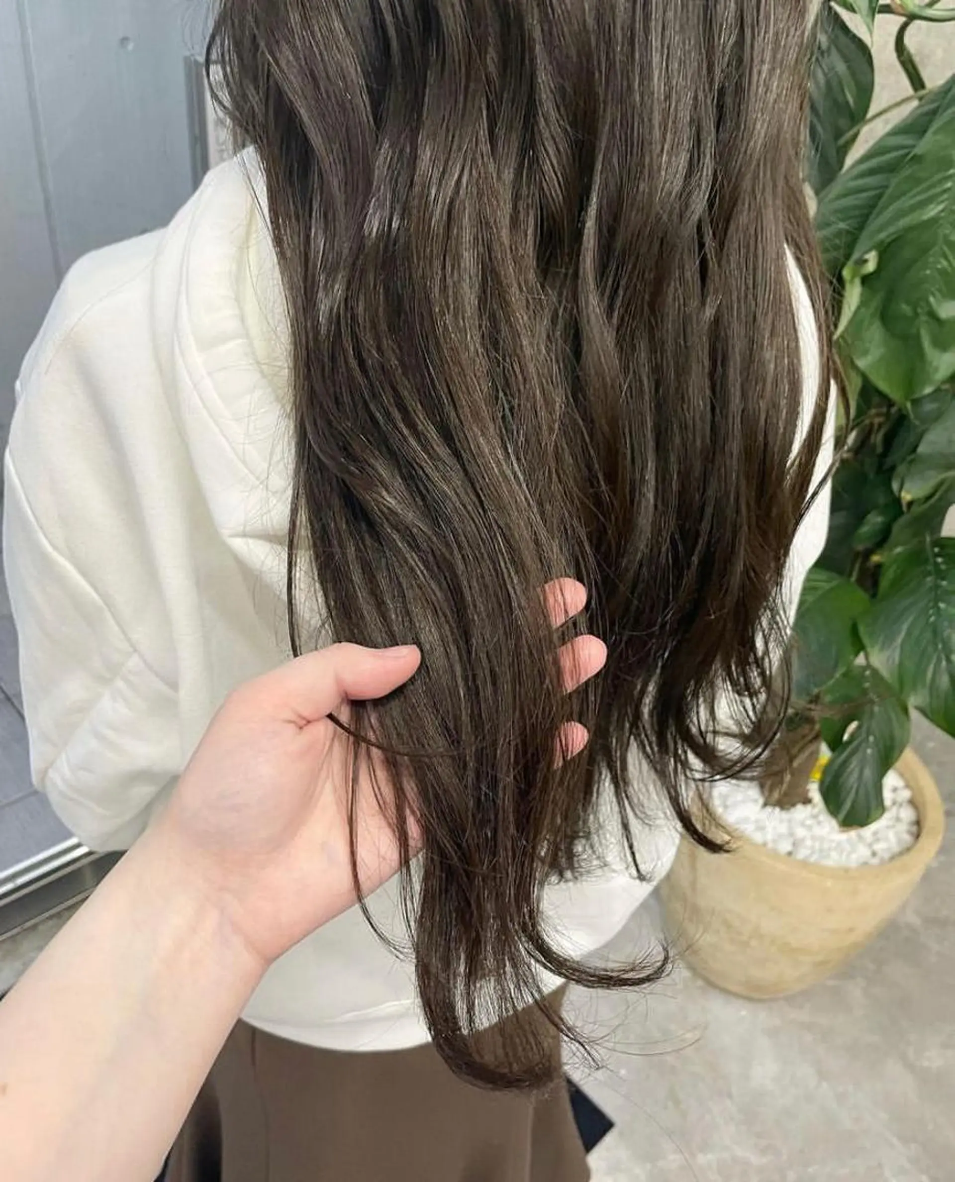 ロング ブリーチなしダブルカ ラー🩶manamiのヘアスタイル