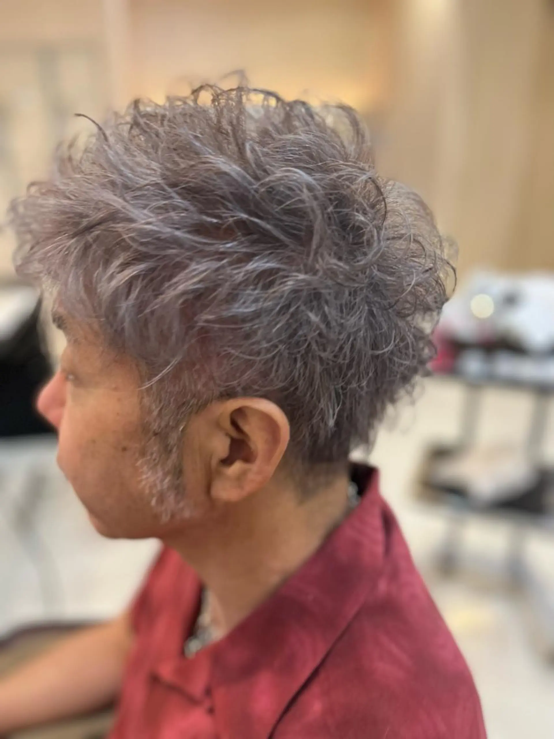 ショート パーマ メンズ カット パーマ トータルビューティー K:R鶴川のヘアスタイル