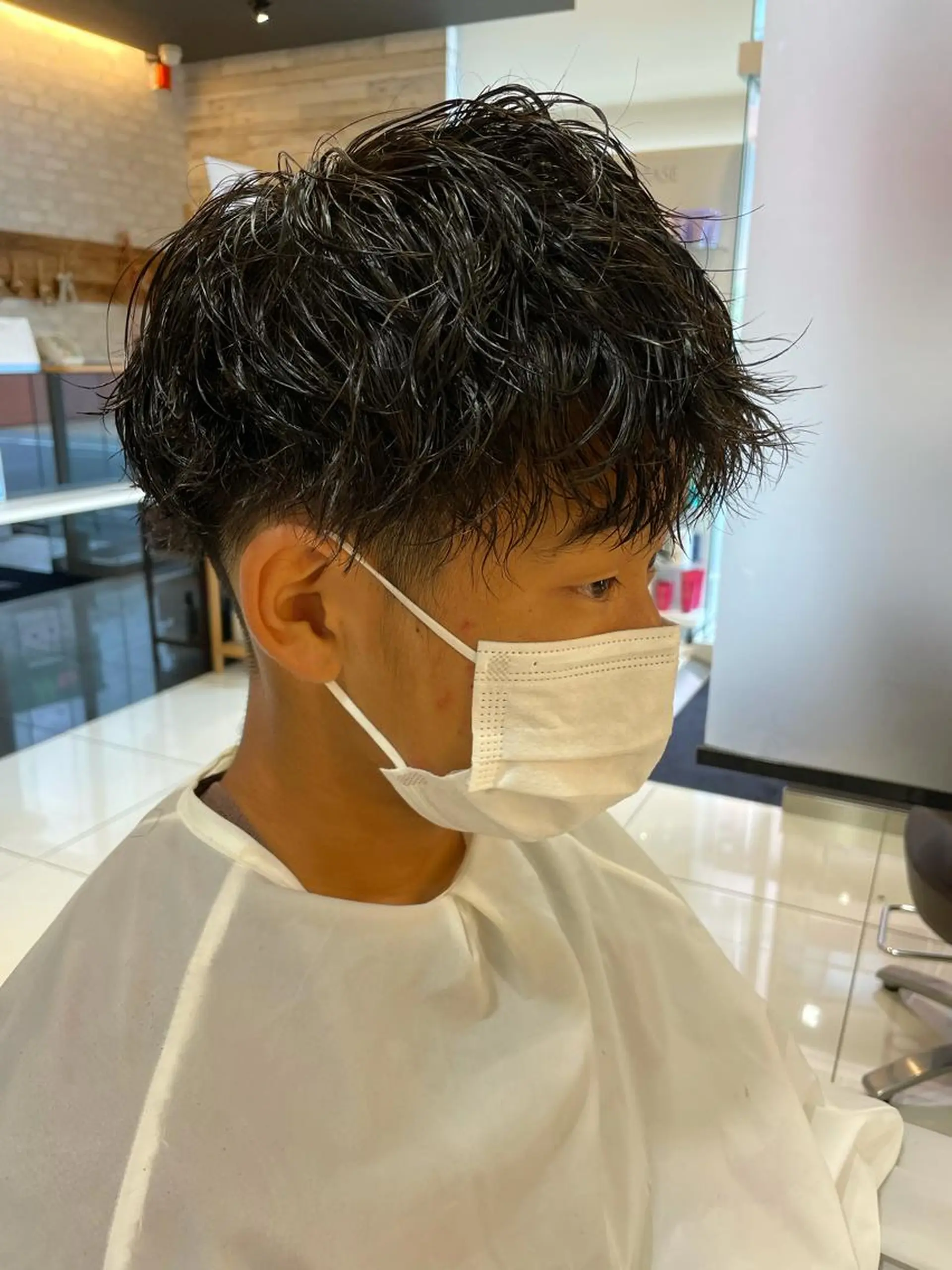 パーマ メンズ ザクザクレイヤー 🍀/ブリーチ/小田のヘアスタイル