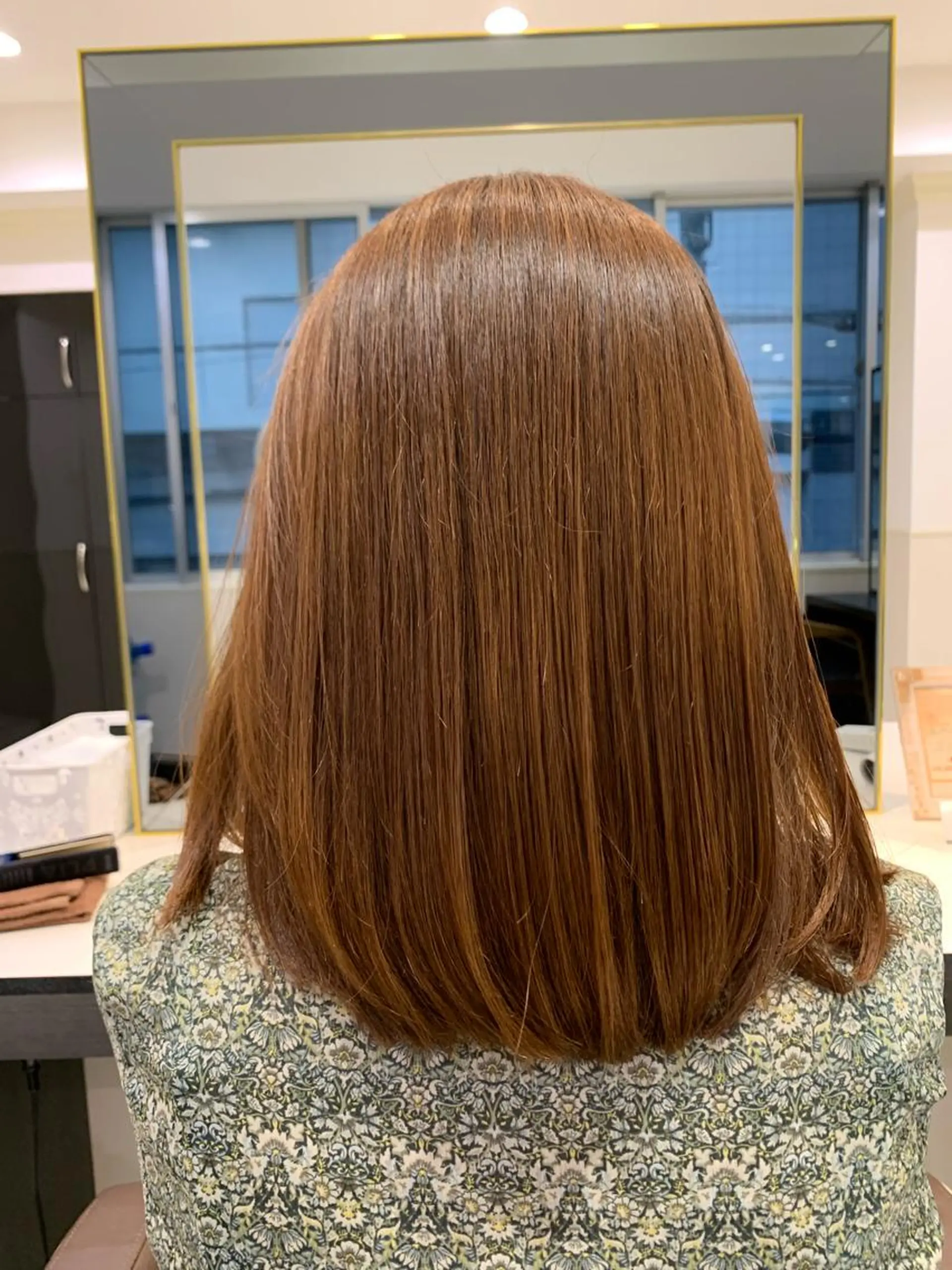 ミディアム カラー 小田切 栄司のヘアスタイル