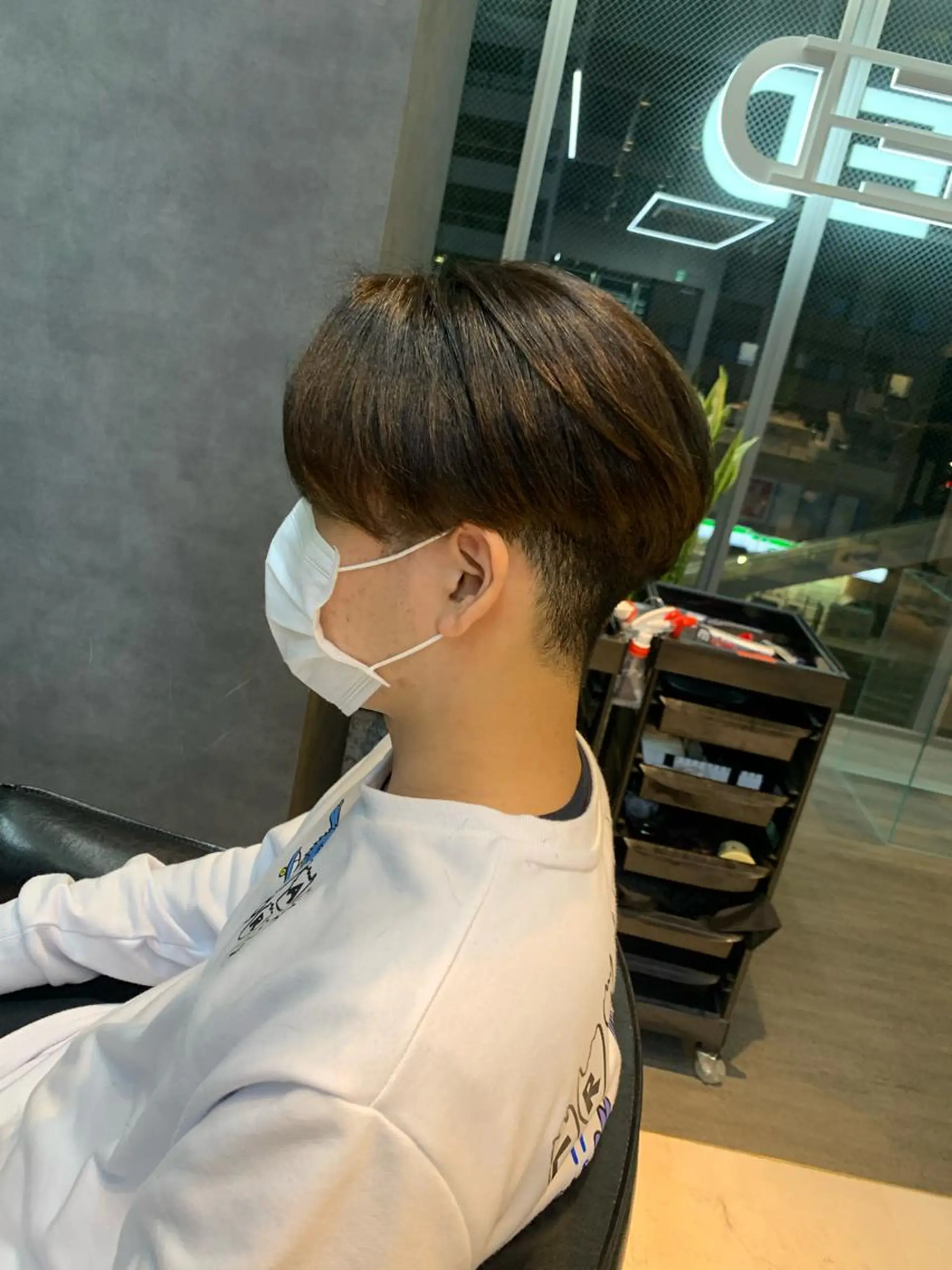 メンズ カット 縮毛矯正 毛流れが作れる 縮毛矯正/渡部純生のヘアスタイル