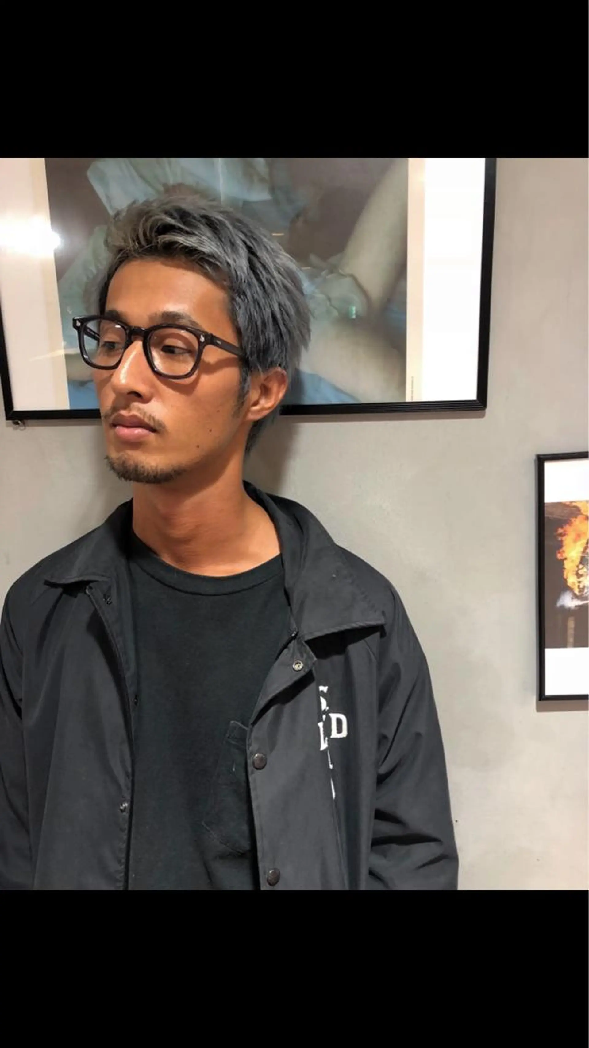 ショート カラー メンズ シルバー MIYU💋💖 〈XENA渋谷本店〉のヘアスタイル